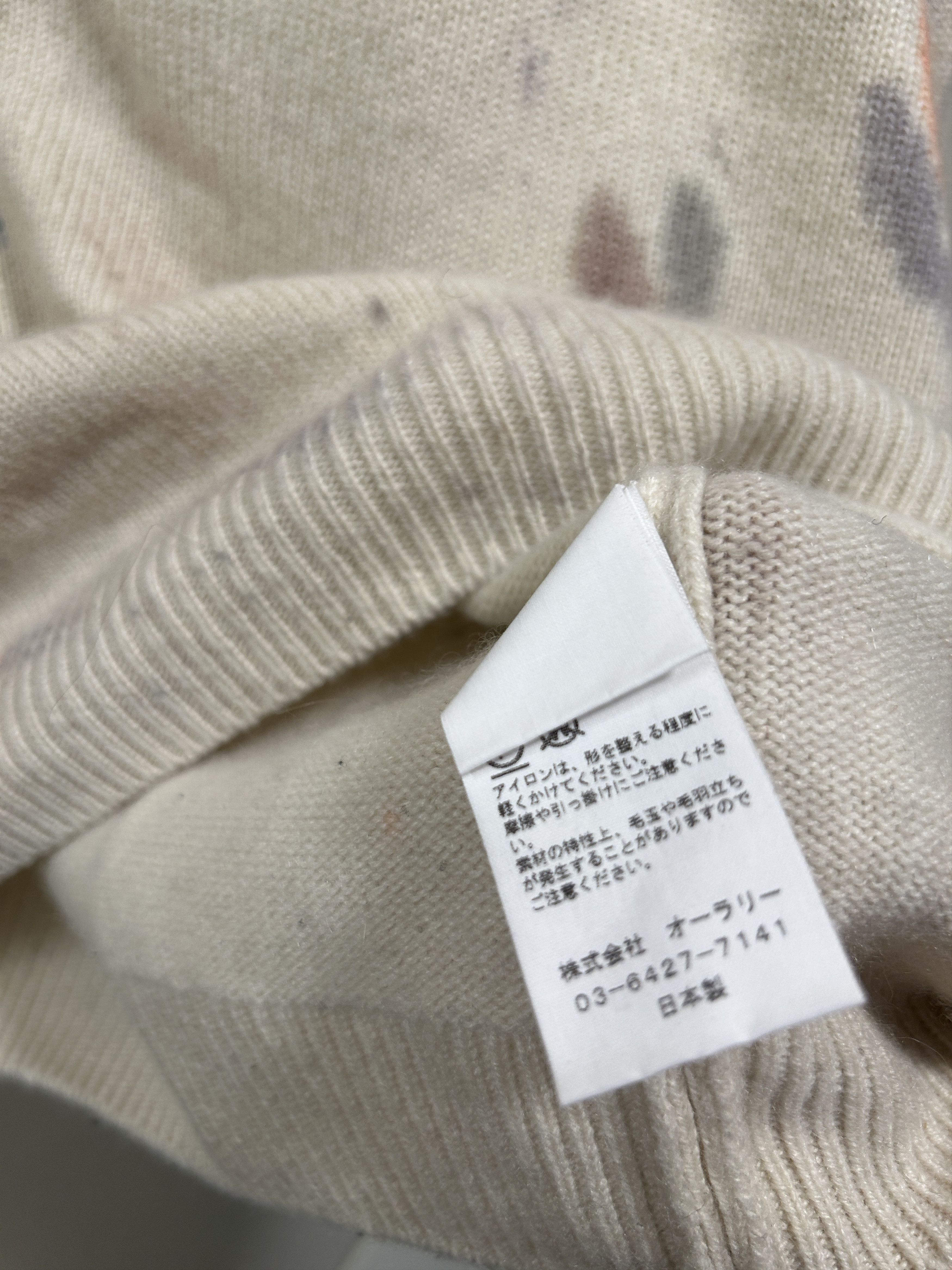 Auralee Cashmere paint splatter sweater Size US M / EU 48-50 / 2 - 4 Thumbnail