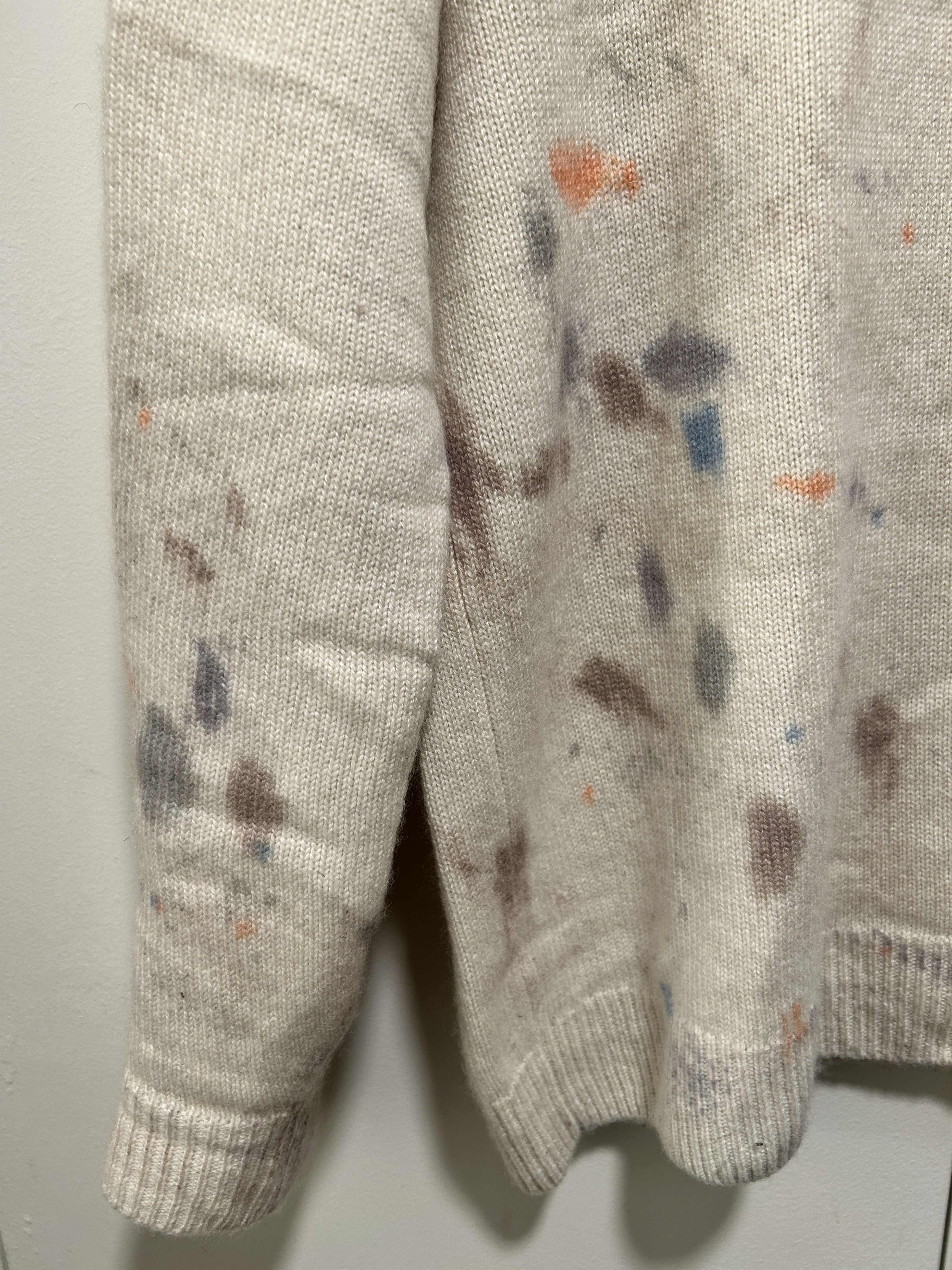 Auralee Cashmere paint splatter sweater Size US M / EU 48-50 / 2 - 2 Thumbnail