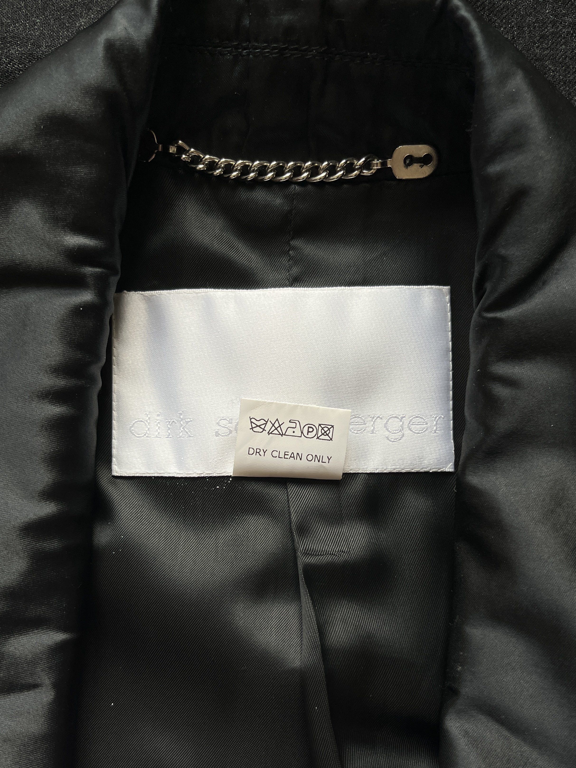 Dirk Schonberger ⚡️QUICK SALE⚡️Dirk Schönberger Black Long Jacket Size S / US 4 / IT 40 - 4 Thumbnail