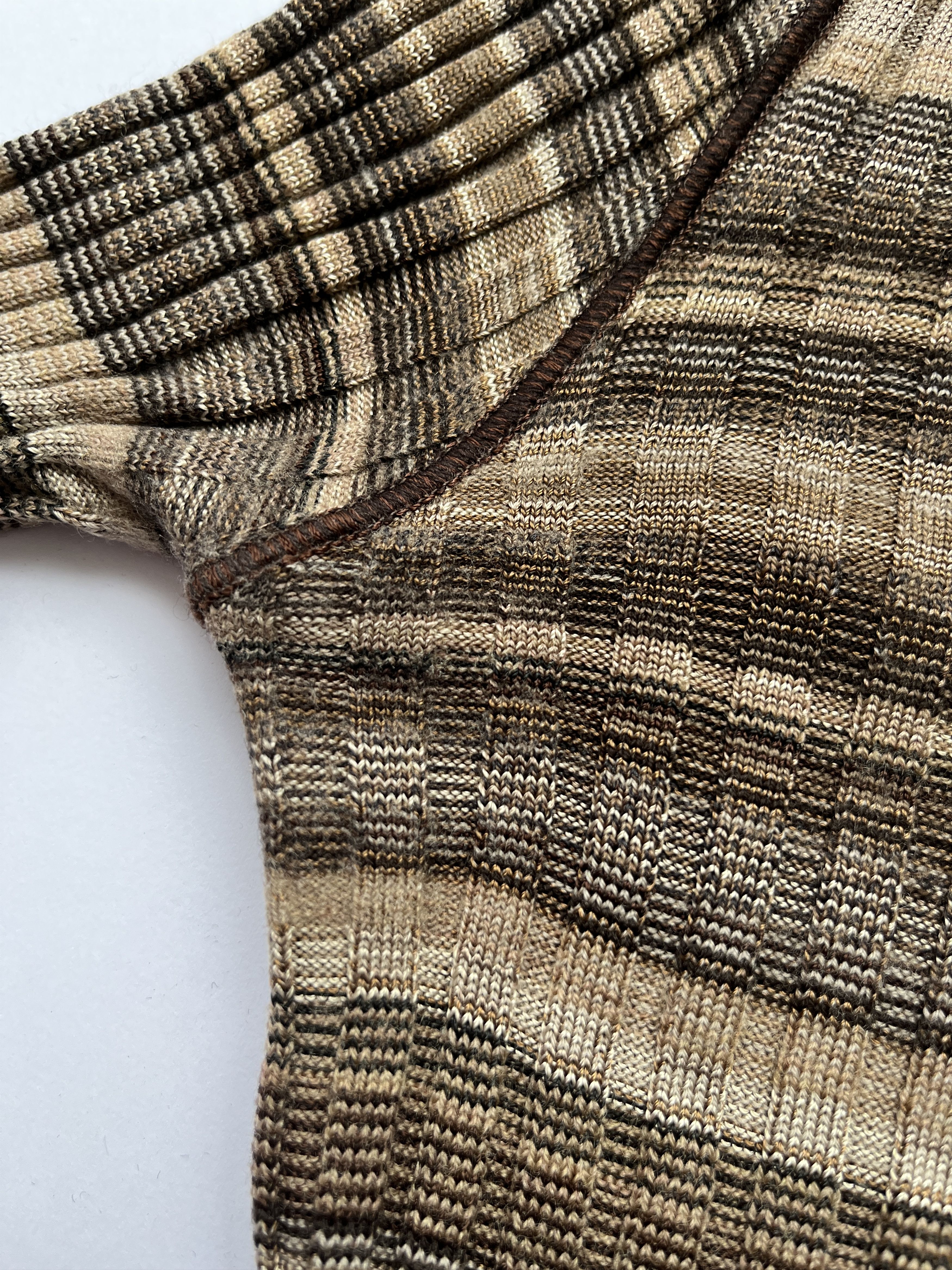 Dolce & Gabbana ⚡️QUICK SALE⚡️Dolce & Gabbana Brown Striped Stretchy Knit Size S / US 4 / IT 40 - 4 Thumbnail