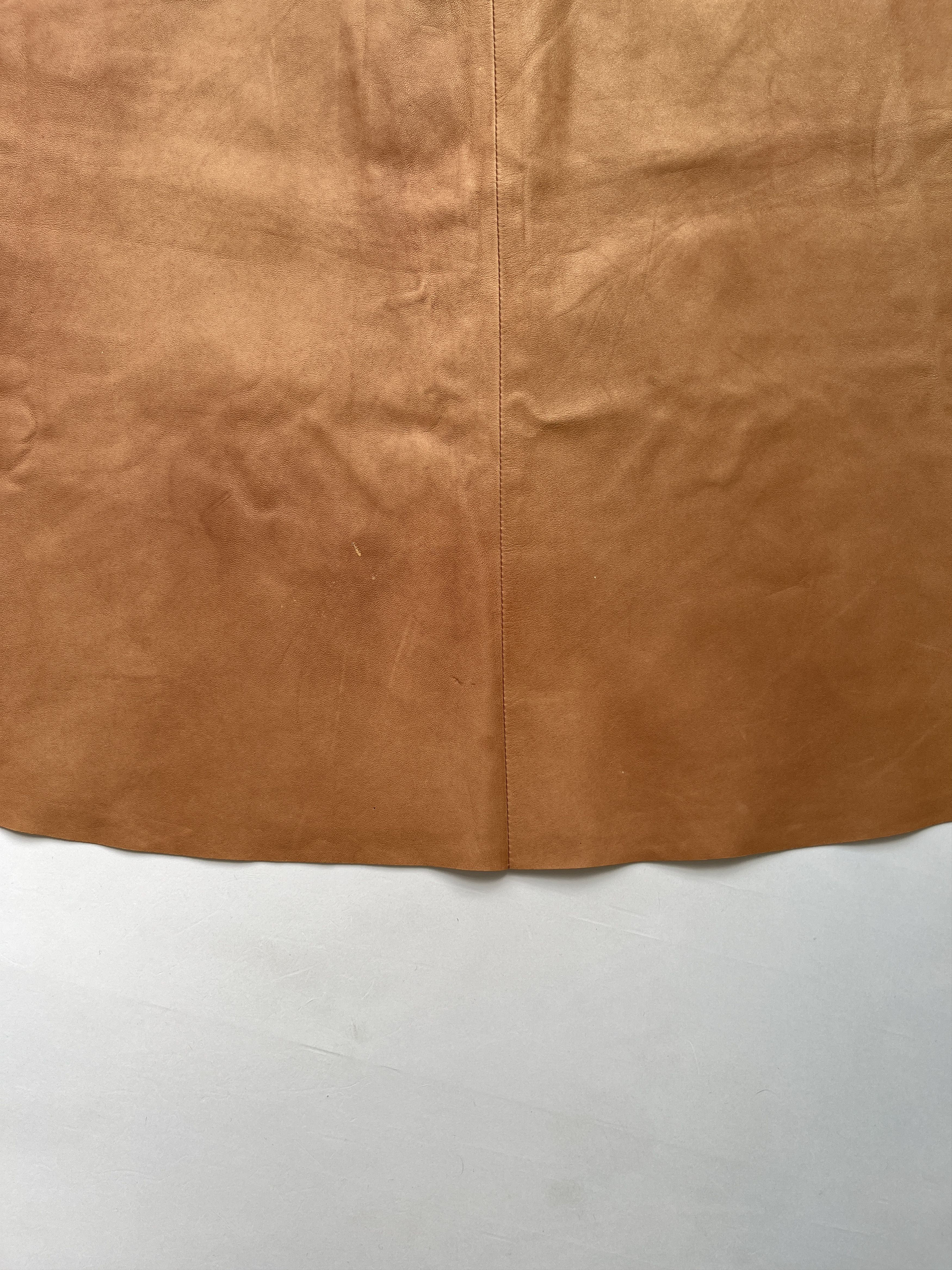 Miu Miu ⚡️QUICK SALE⚡️Miu Miu Brown Leather A-line Skirt Size 30" / US 8 / IT 44 - 7 Thumbnail