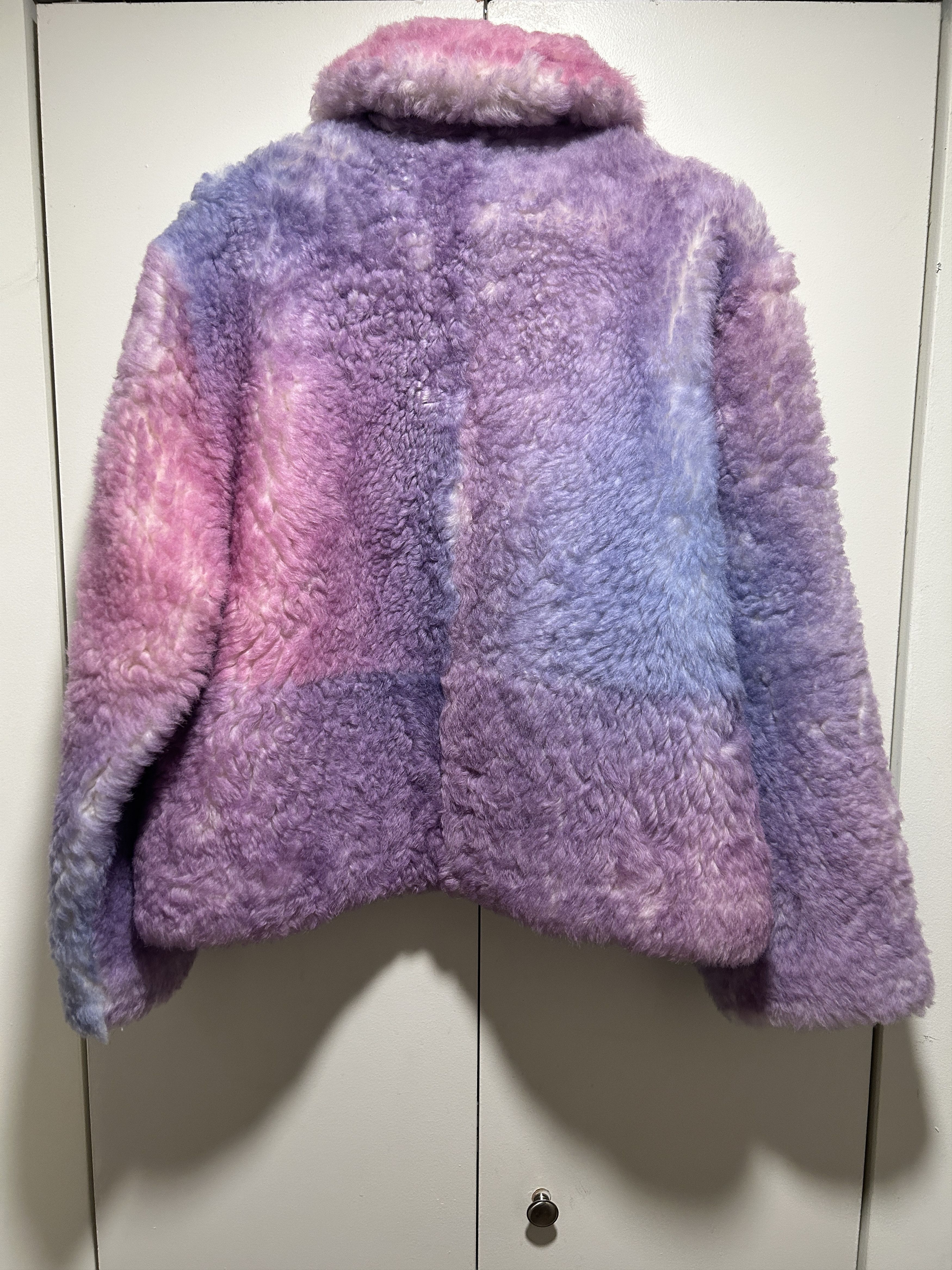 ERL Erl Gradient Shearling Leather Coat in Pink size Medium Size US M / EU 48-50 / 2 - 5 Thumbnail