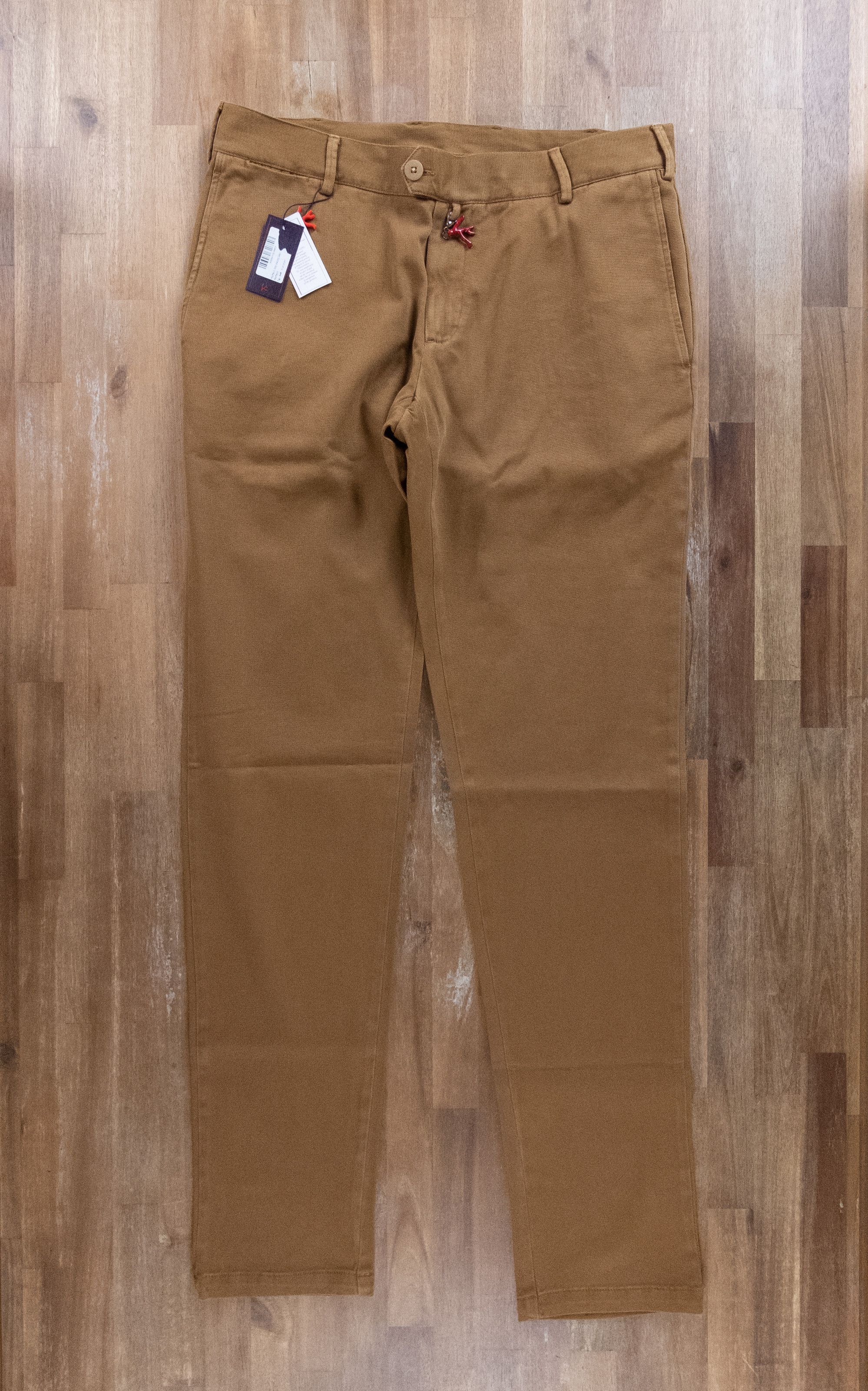 image of Isaia Mustard Yellow Cotton Pants Trousers Chinos - 38 / 54, Men's