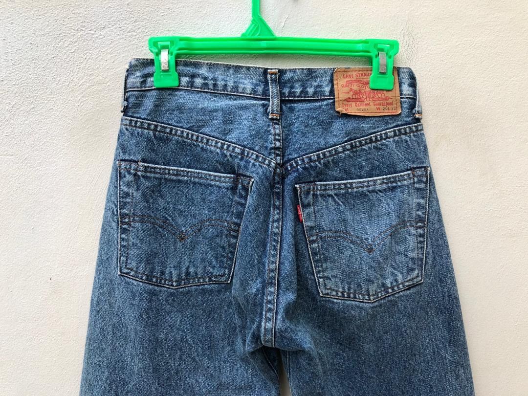 Japanese Brand × Levi's Vintage Clothing × Vintage 80s Japan LVC Levi’s 502XX E Acid Wash Selvedge Denim Jeans Size US 28 / EU 44 - 2 Thumbnail