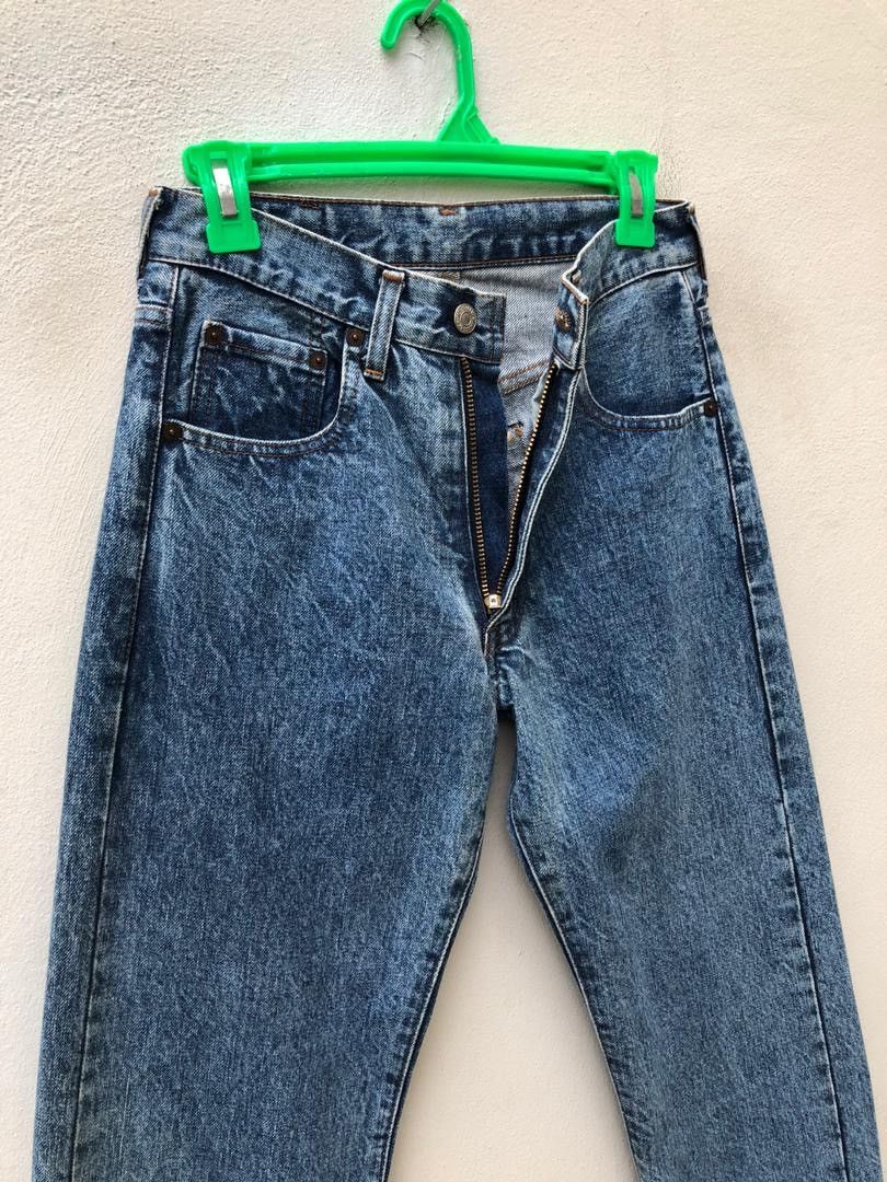 Japanese Brand × Levi's Vintage Clothing × Vintage 80s Japan LVC Levi’s 502XX E Acid Wash Selvedge Denim Jeans Size US 28 / EU 44 - 11 Thumbnail