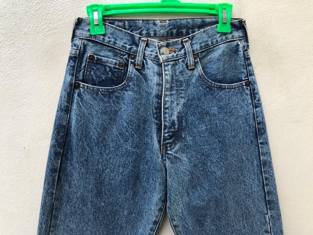 Japanese Brand × Levi's Vintage Clothing × Vintage 80s Japan LVC Levi’s 502XX E Acid Wash Selvedge Denim Jeans Size US 28 / EU 44 - 9 Thumbnail