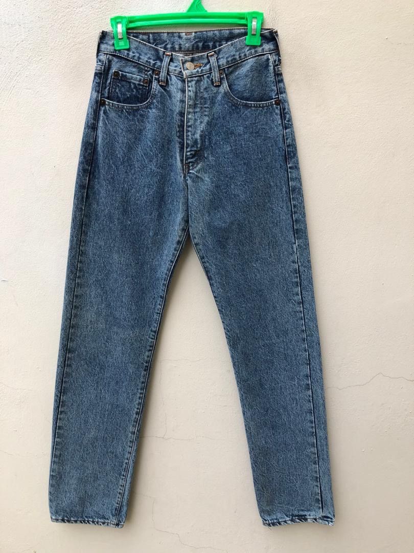 Japanese Brand × Levi's Vintage Clothing × Vintage 80s Japan LVC Levi’s 502XX E Acid Wash Selvedge Denim Jeans Size US 28 / EU 44 - 8 Thumbnail