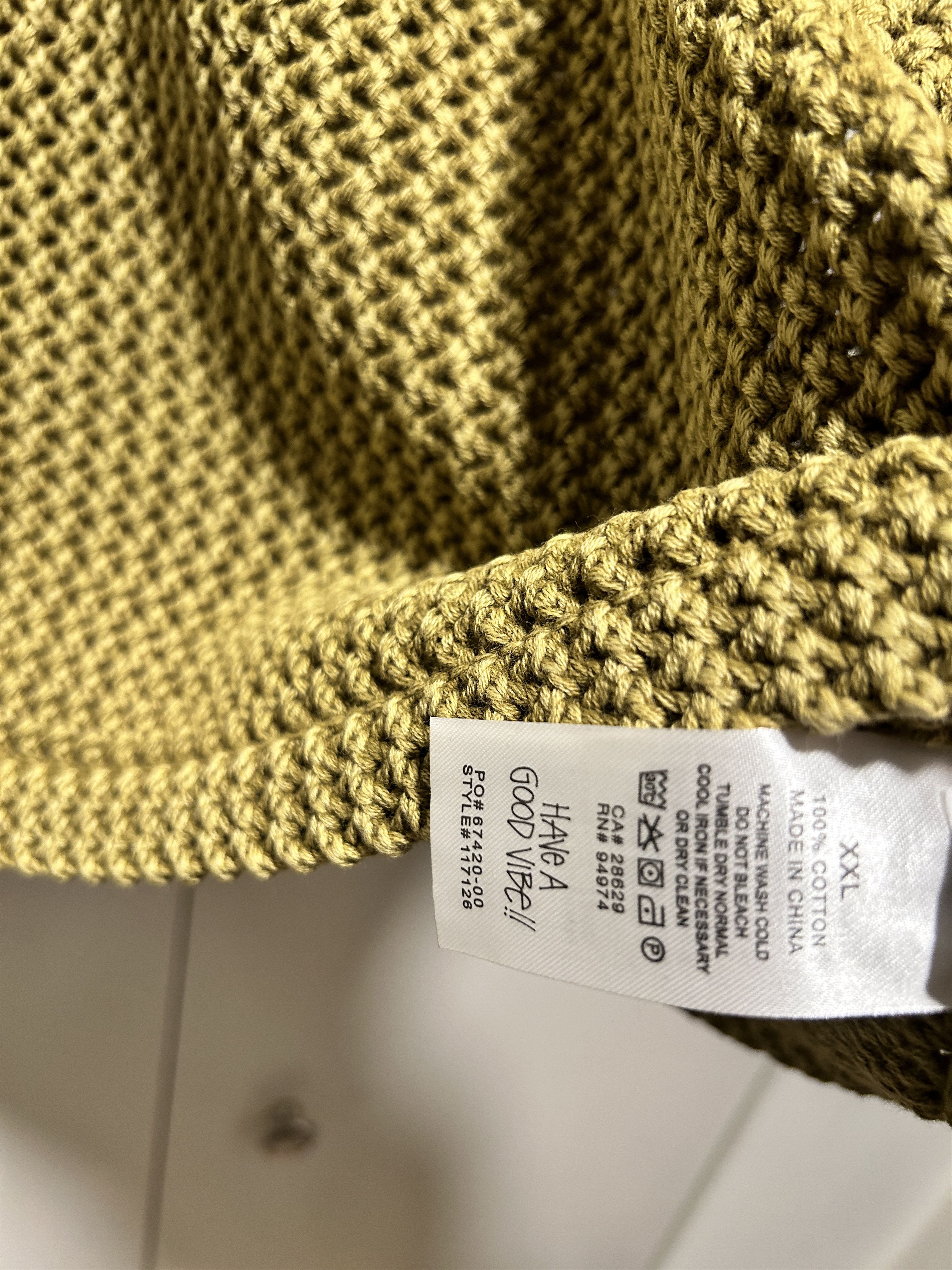 Stussy stussy O'Dyed Mesh Tank Khaki 117126 Size US XXL / EU 58 / 5 - 6 Thumbnail
