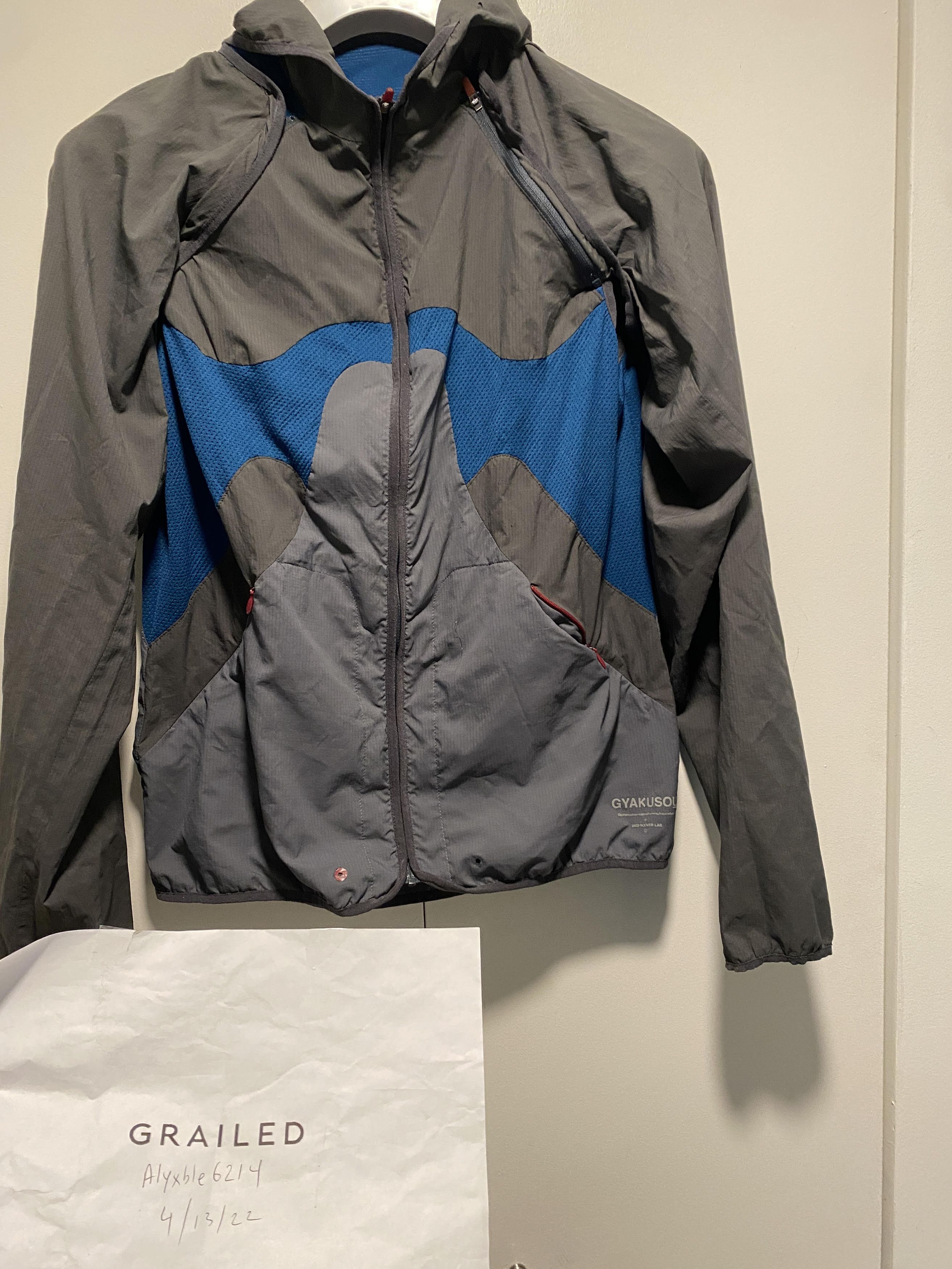 image of Gyakusou Convertible Jacket F/w 12 in Blue Gray, Men's (Size Medium)