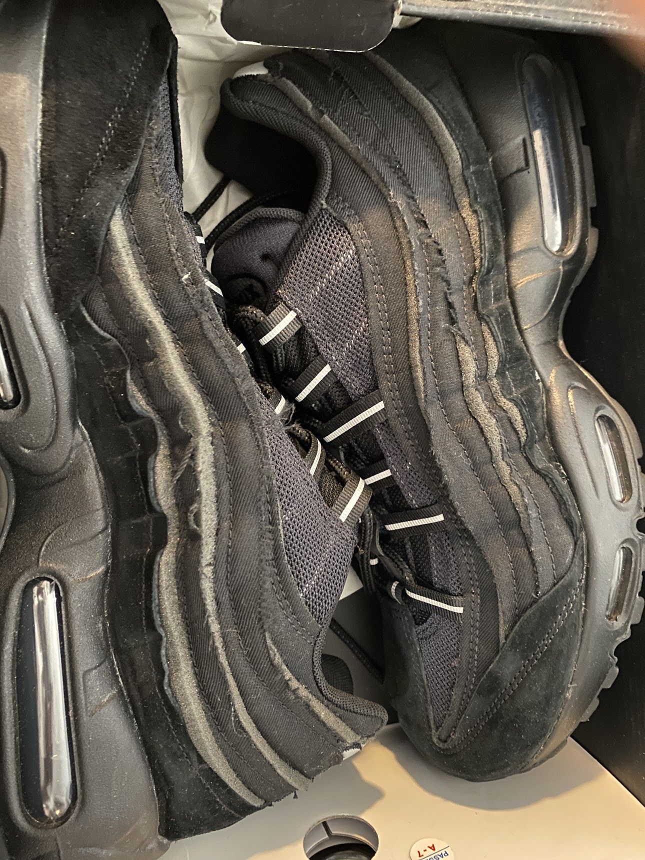 Comme des Garcons Homme Plus × Nike Nike Air Max 95 Comme des Garcons Black 2020 Size US 7 / EU 40 - 3 Thumbnail
