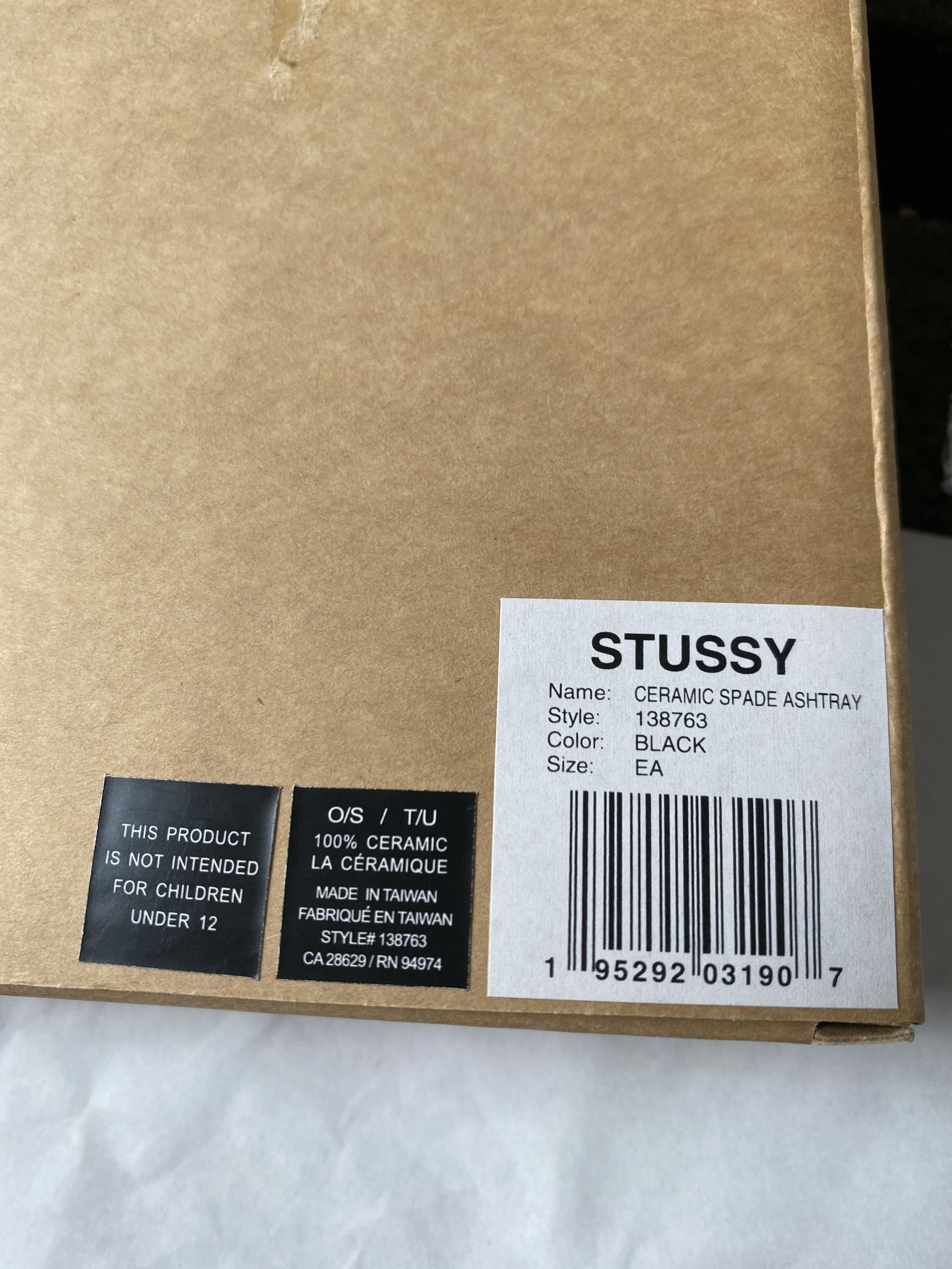 Stussy Stussy Ceramic Spade Ashtray (Black) Size ONE SIZE - 2 Thumbnail