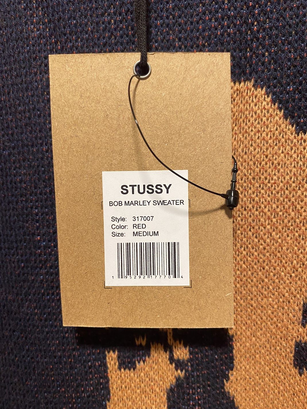 Bob Marley × Stussy Bob Marley x Stussy Sweater Knit Red Jumper Size US M / EU 48-50 / 2 - 6 Thumbnail