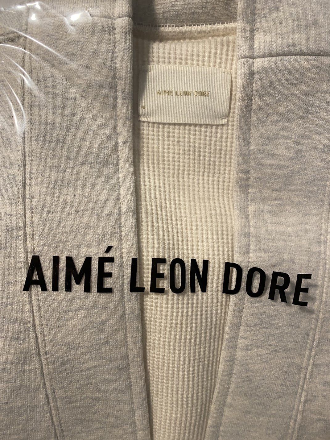 Aime Leon Dore Aime Leon Dore ALD Uniform Thermal Cardigan - Oatmeal Size US S / EU 44-46 / 1 - 8 Thumbnail