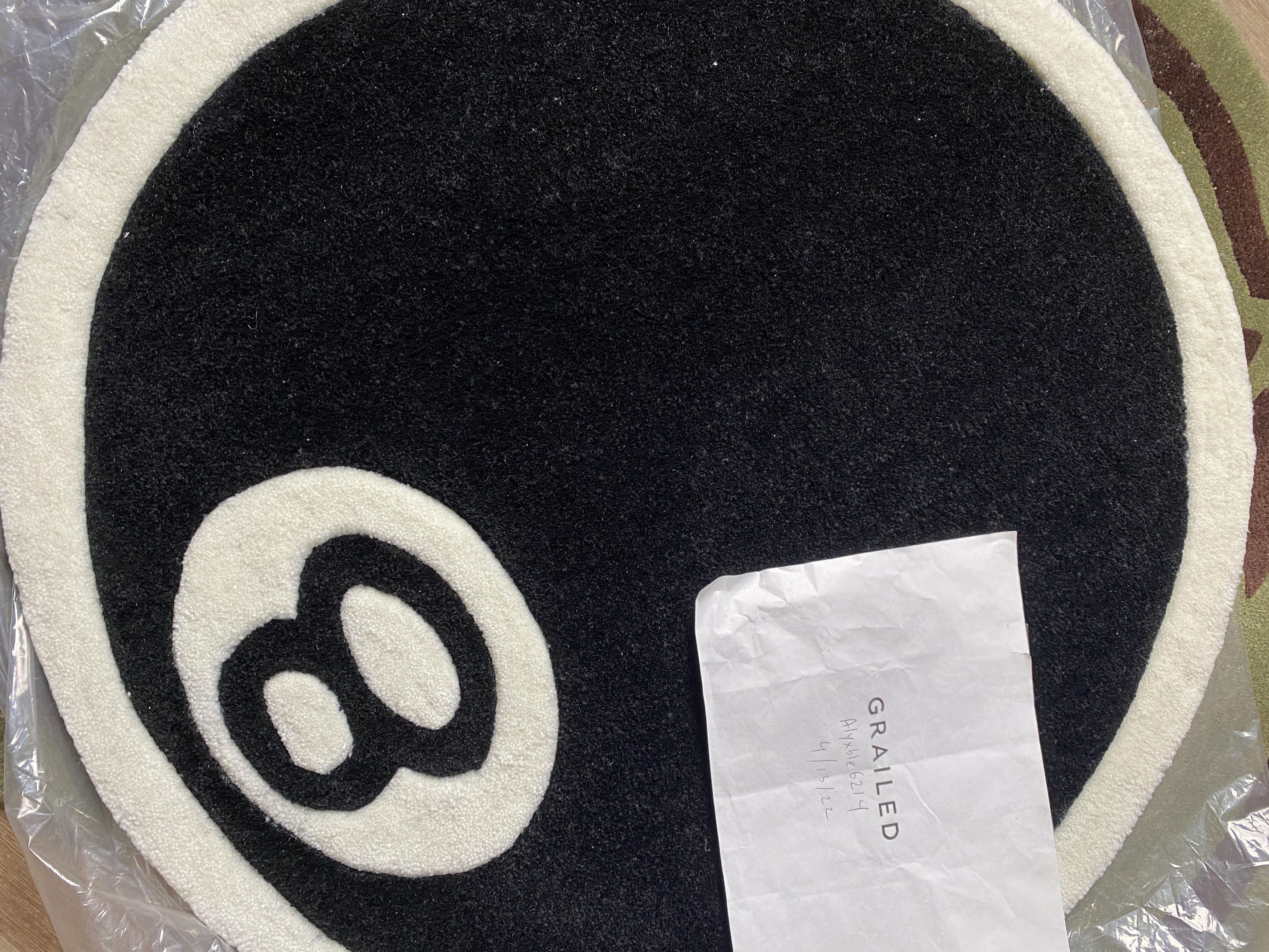 Stussy Stussy 8 ball rug black mat | Grailed