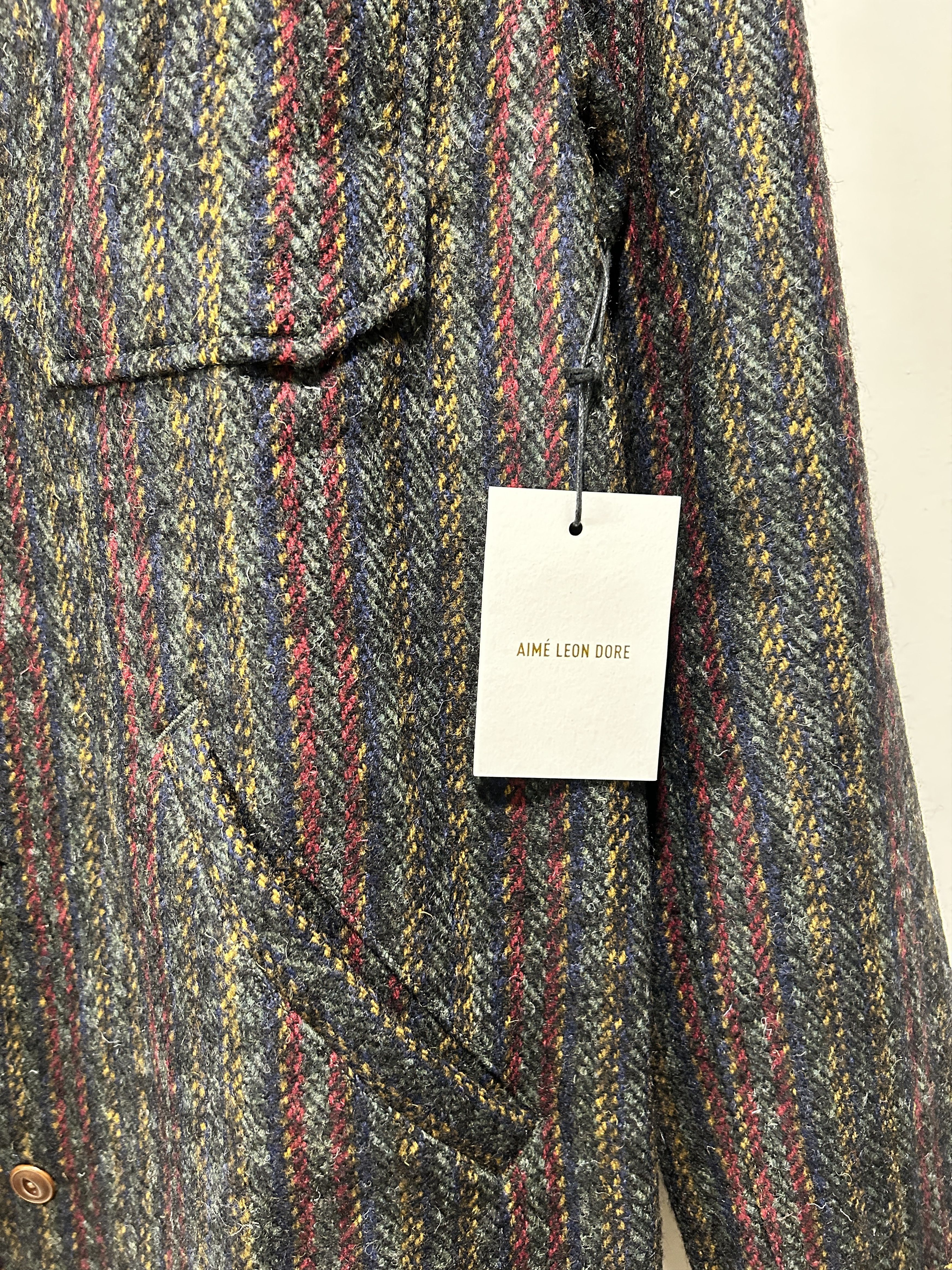 Aime Leon Dore Wool Overshirt multi herringbone wool Size US M / EU 48-50 / 2 - 2 Thumbnail