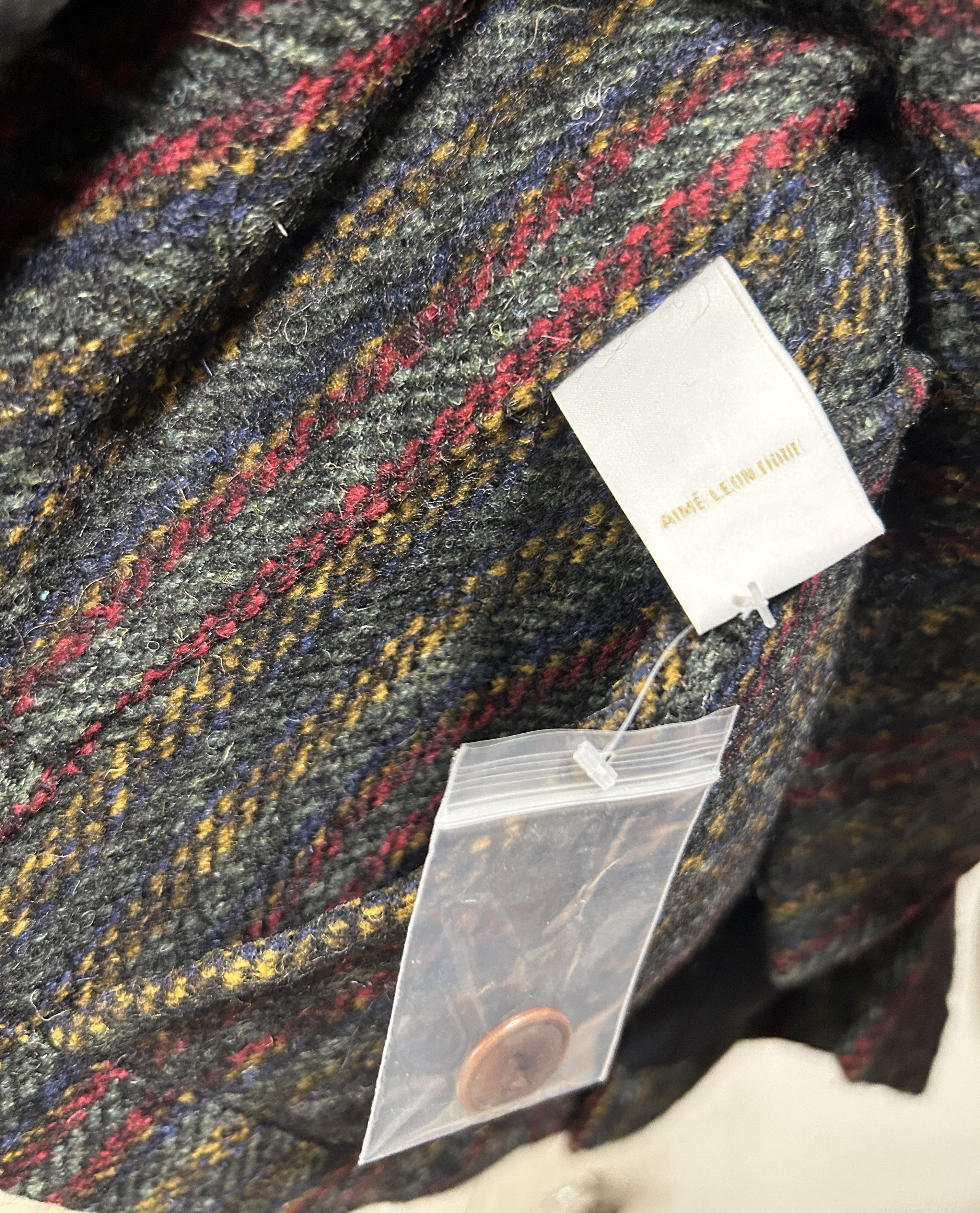 Aime Leon Dore Wool Overshirt multi herringbone wool Size US M / EU 48-50 / 2 - 6 Thumbnail