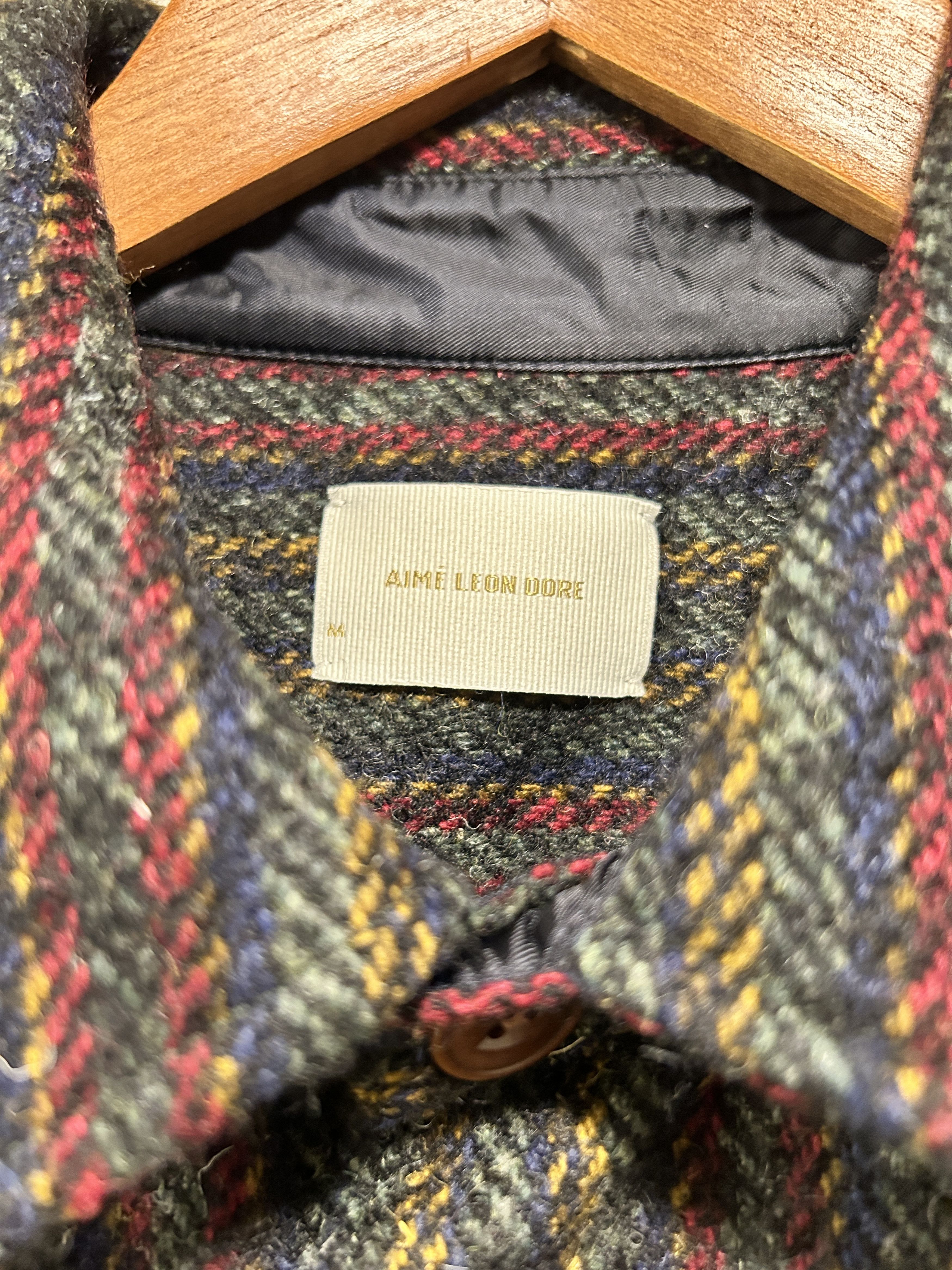 Aime Leon Dore Wool Overshirt multi herringbone wool Size US M / EU 48-50 / 2 - 4 Thumbnail