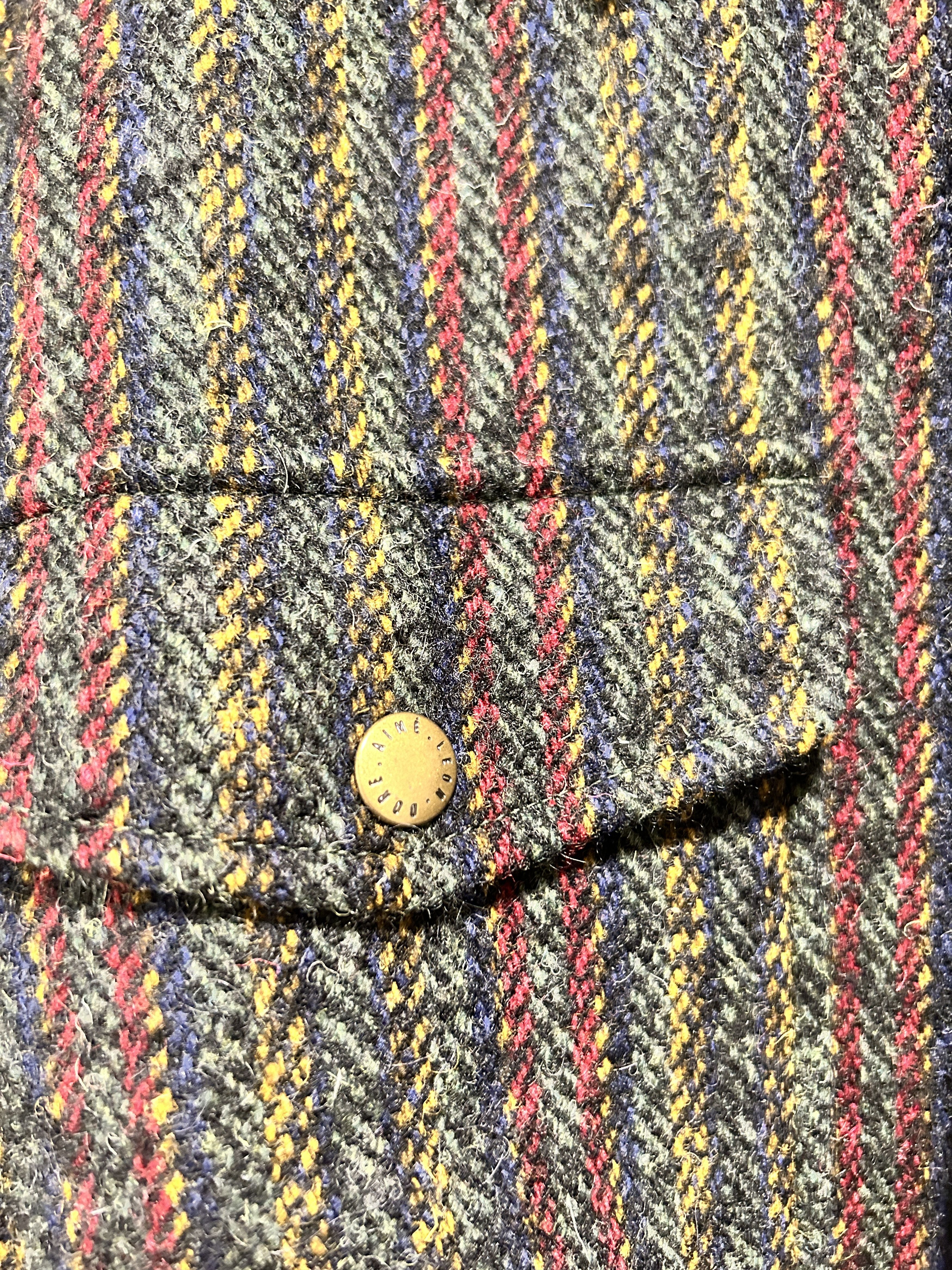 Aime Leon Dore Wool Overshirt multi herringbone wool Size US M / EU 48-50 / 2 - 3 Thumbnail
