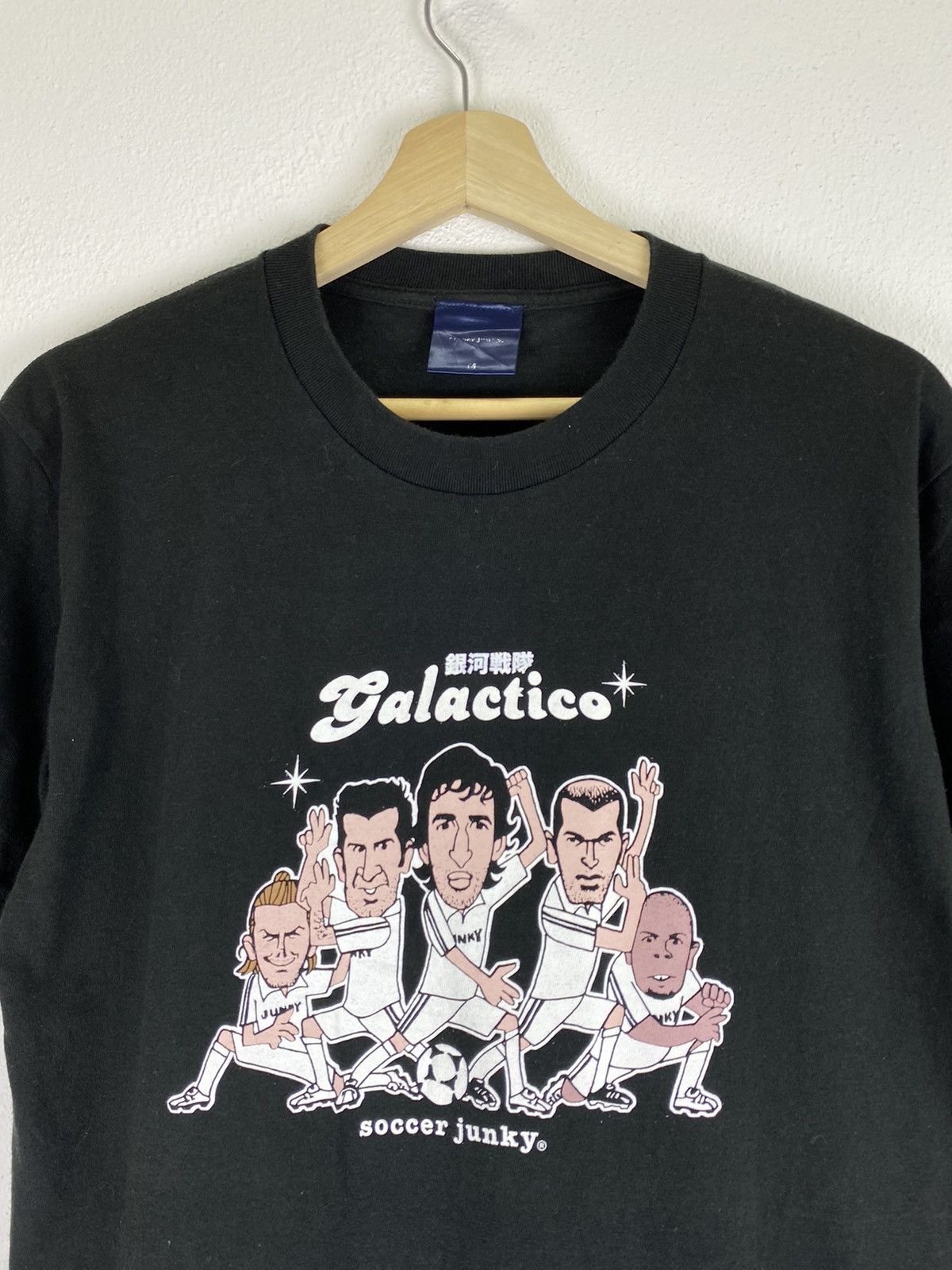 Vintage Vintage Galactico Soccer junky black tee Size US M / EU 48-50 / 2 - 2 Thumbnail