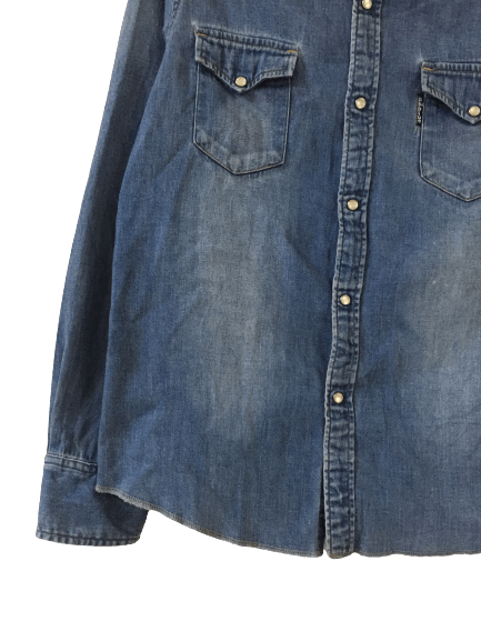 Blue Blue Japan Blue Blue Japan Denim Shirt Snap Button Size US S / EU 44-46 / 1 - 3 Thumbnail