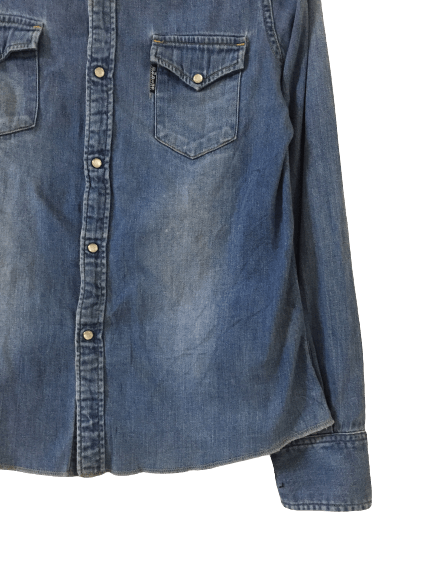 Blue Blue Japan Blue Blue Japan Denim Shirt Snap Button Size US S / EU 44-46 / 1 - 2 Thumbnail