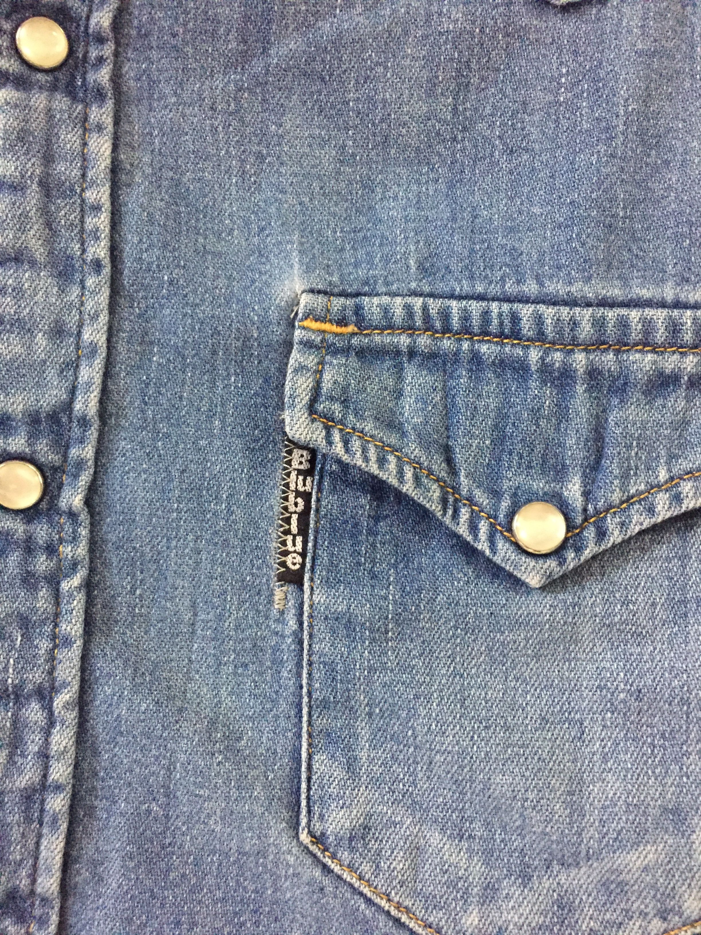 Blue Blue Japan Blue Blue Japan Denim Shirt Snap Button Size US S / EU 44-46 / 1 - 5 Thumbnail