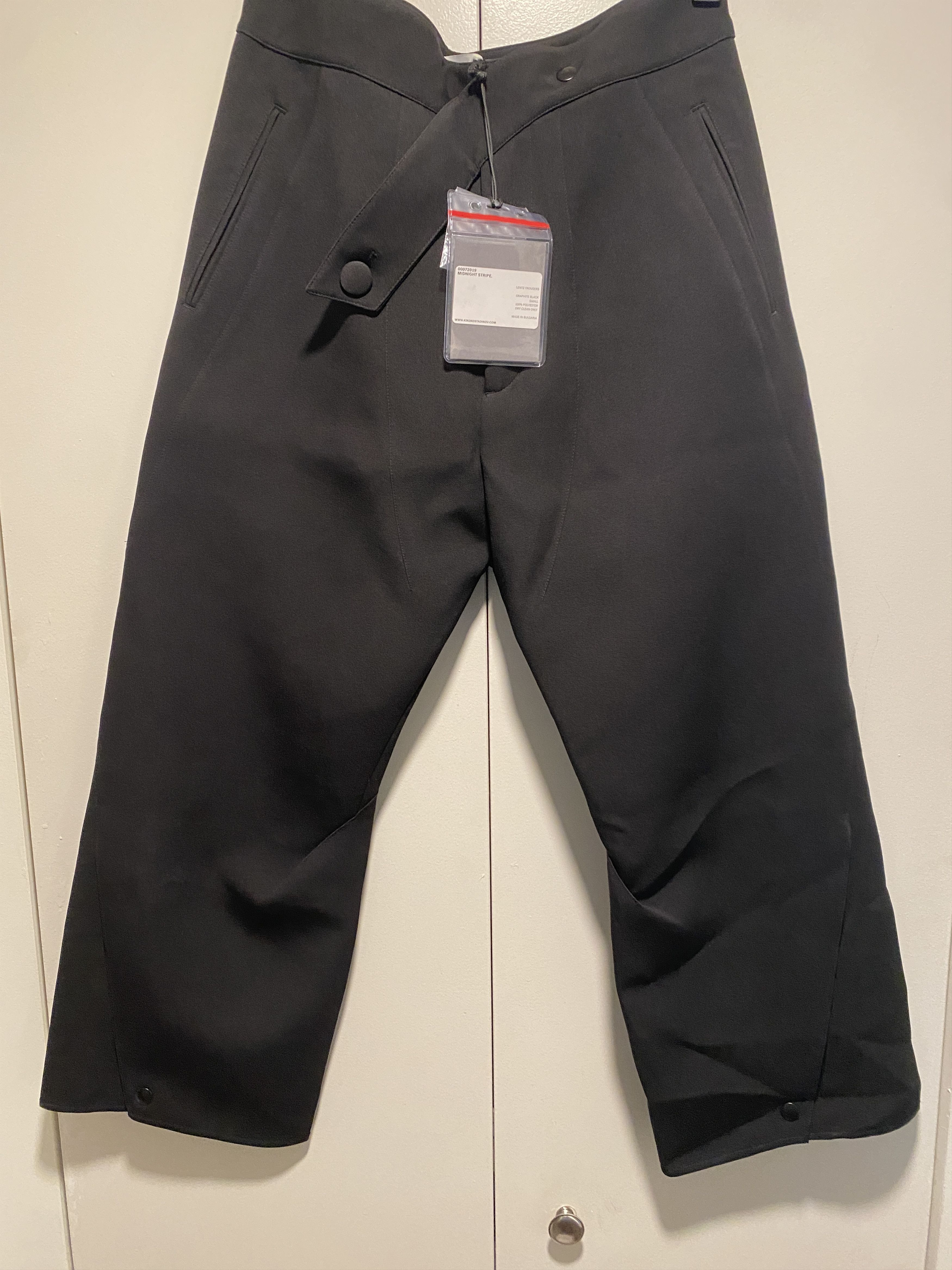 image of Kiko Kostadinov Lentz Trousers From Aw19 in Black, Men's (Size 30)