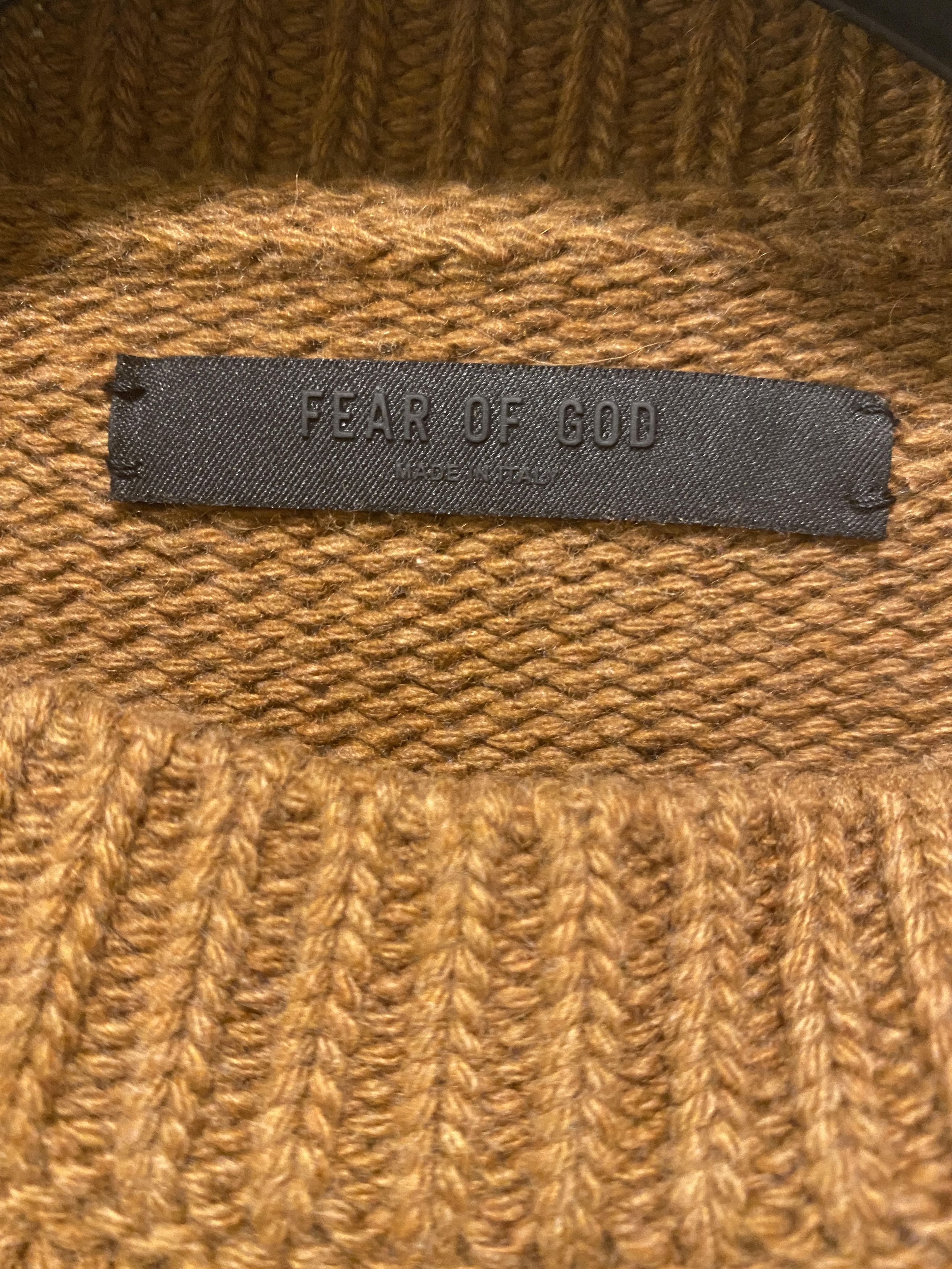 Fear of God Fear Of God - Wool Cashmere Sweater Brown medium Size US M / EU 48-50 / 2 - 8 Thumbnail
