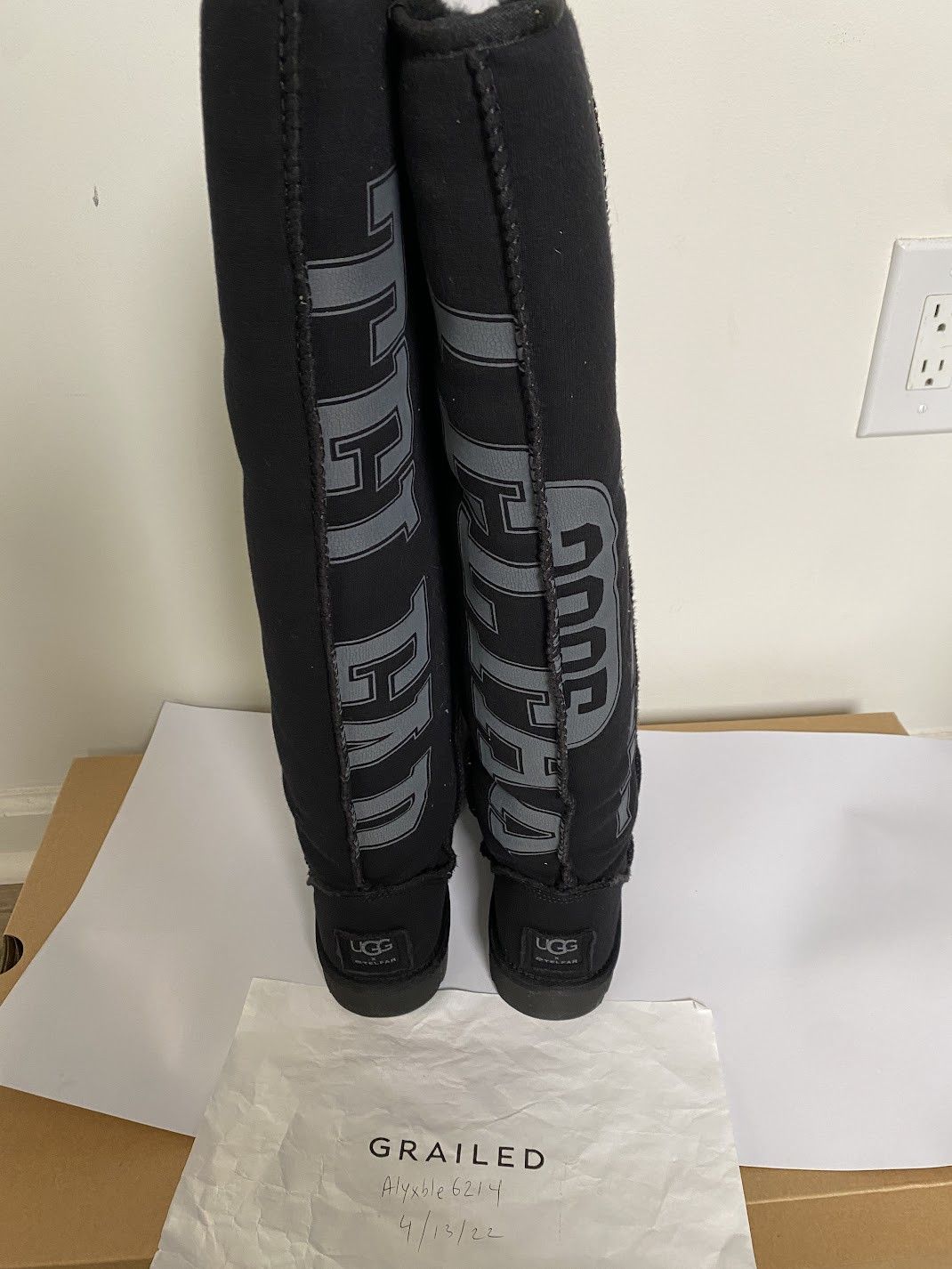 Telfar × Ugg UGG x TELFAR Fleece Tall - Black Knee High Size US 7 / EU 40 - 3 Thumbnail