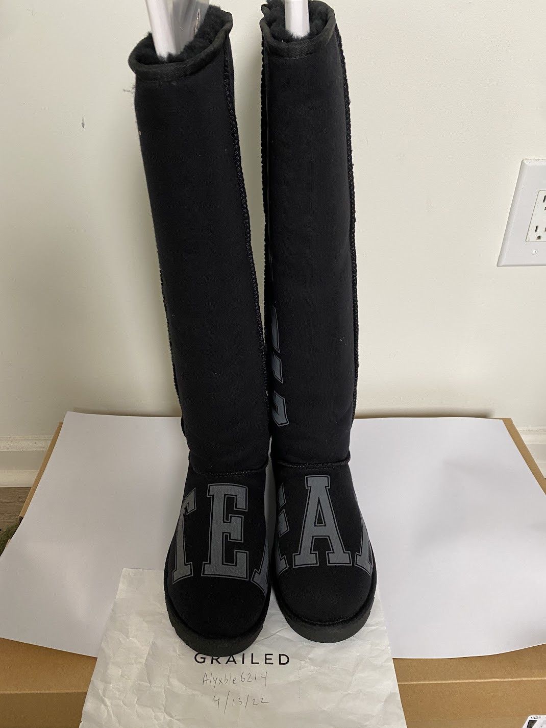 Telfar × Ugg UGG x TELFAR Fleece Tall - Black Knee High Size US 7 / EU 40 - 2 Thumbnail