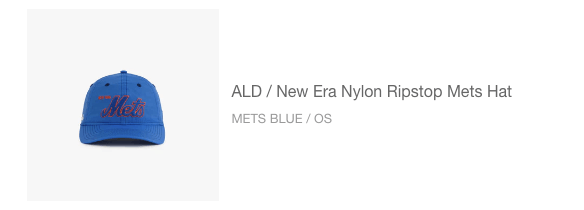 Aime Leon Dore ALD / New Era Nylon Ripstop Mets Hat Size ONE SIZE - 4 Thumbnail