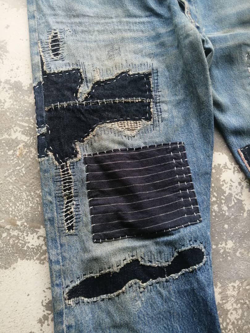 Levi's Vintage Clothing Vintage 90s Levi's 501 Jeans Hardcore Distressed Denim Size US 31 - 5 Thumbnail