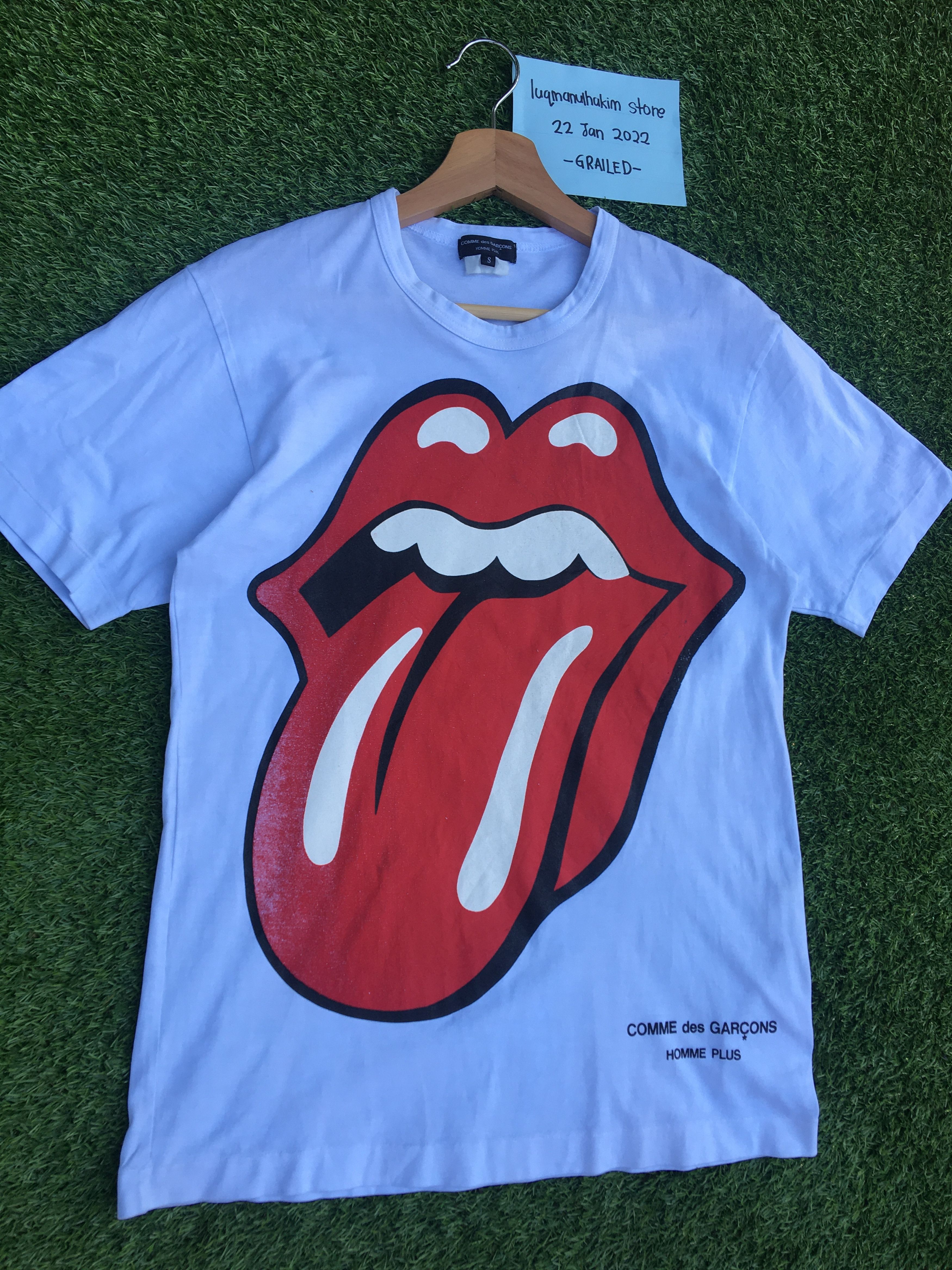 Comme des Garcons Rare Comme Des Garcons Homme Plus x Rolling Stones Tee Size US S / EU 44-46 / 1 - 2 Thumbnail