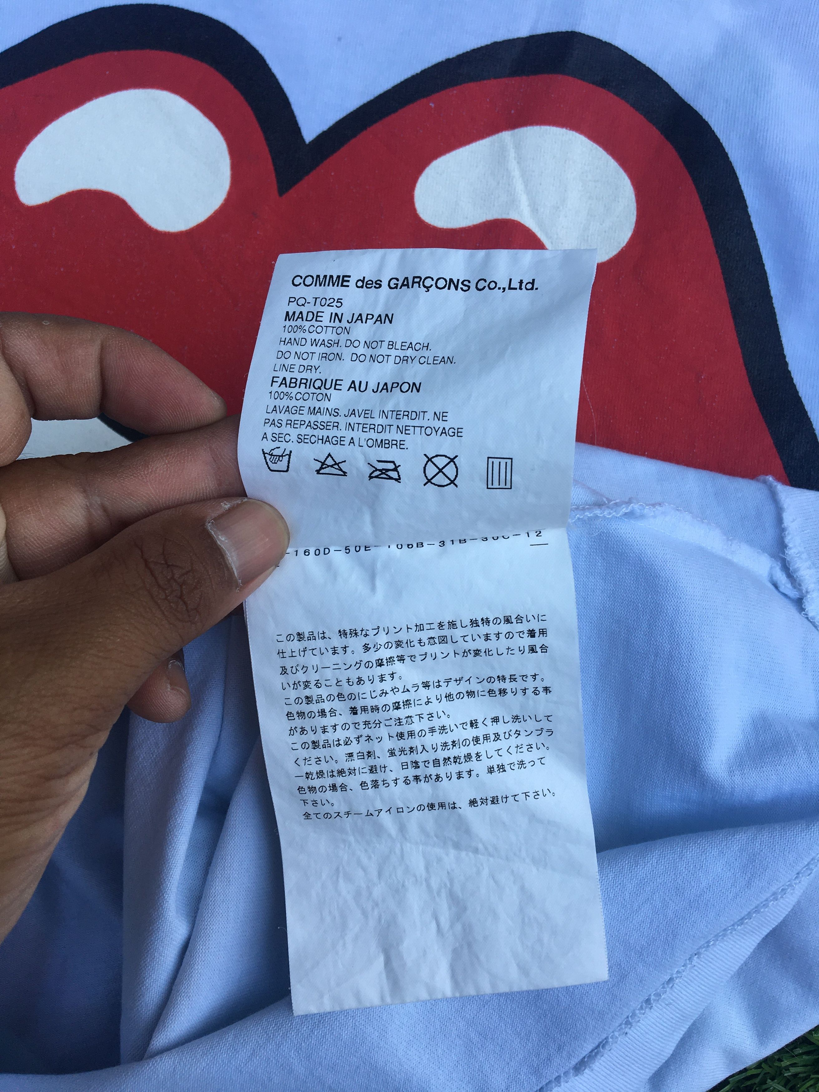Comme des Garcons Rare Comme Des Garcons Homme Plus x Rolling Stones Tee Size US S / EU 44-46 / 1 - 10 Thumbnail