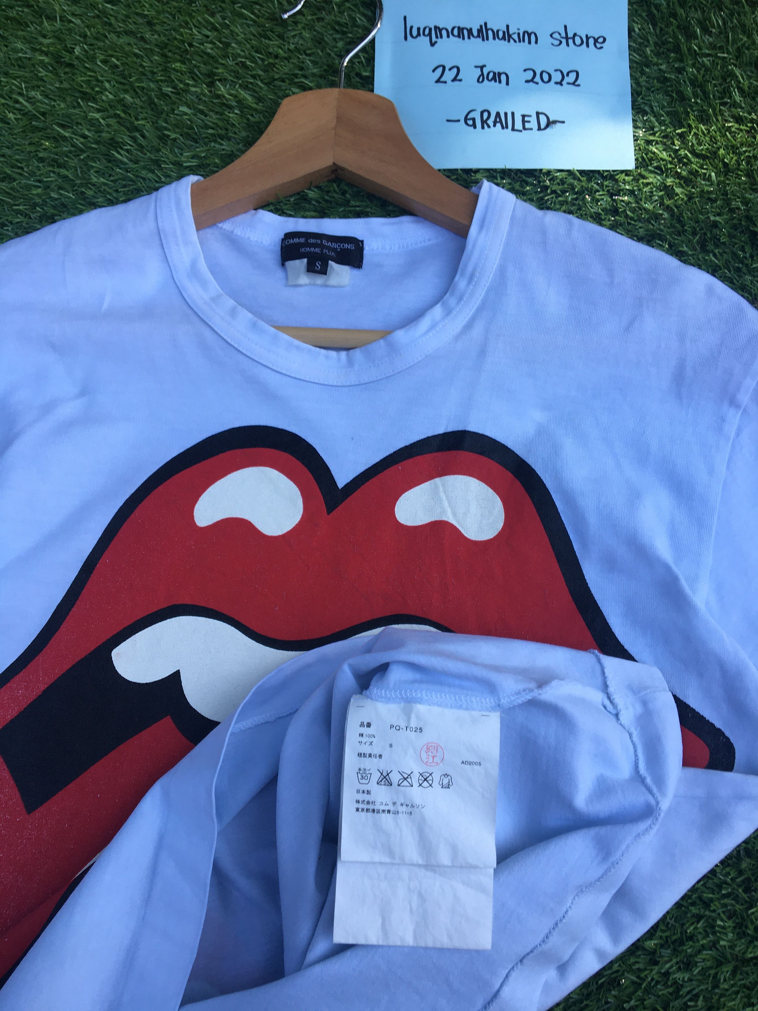Comme des Garcons Rare Comme Des Garcons Homme Plus x Rolling Stones Tee Size US S / EU 44-46 / 1 - 8 Thumbnail