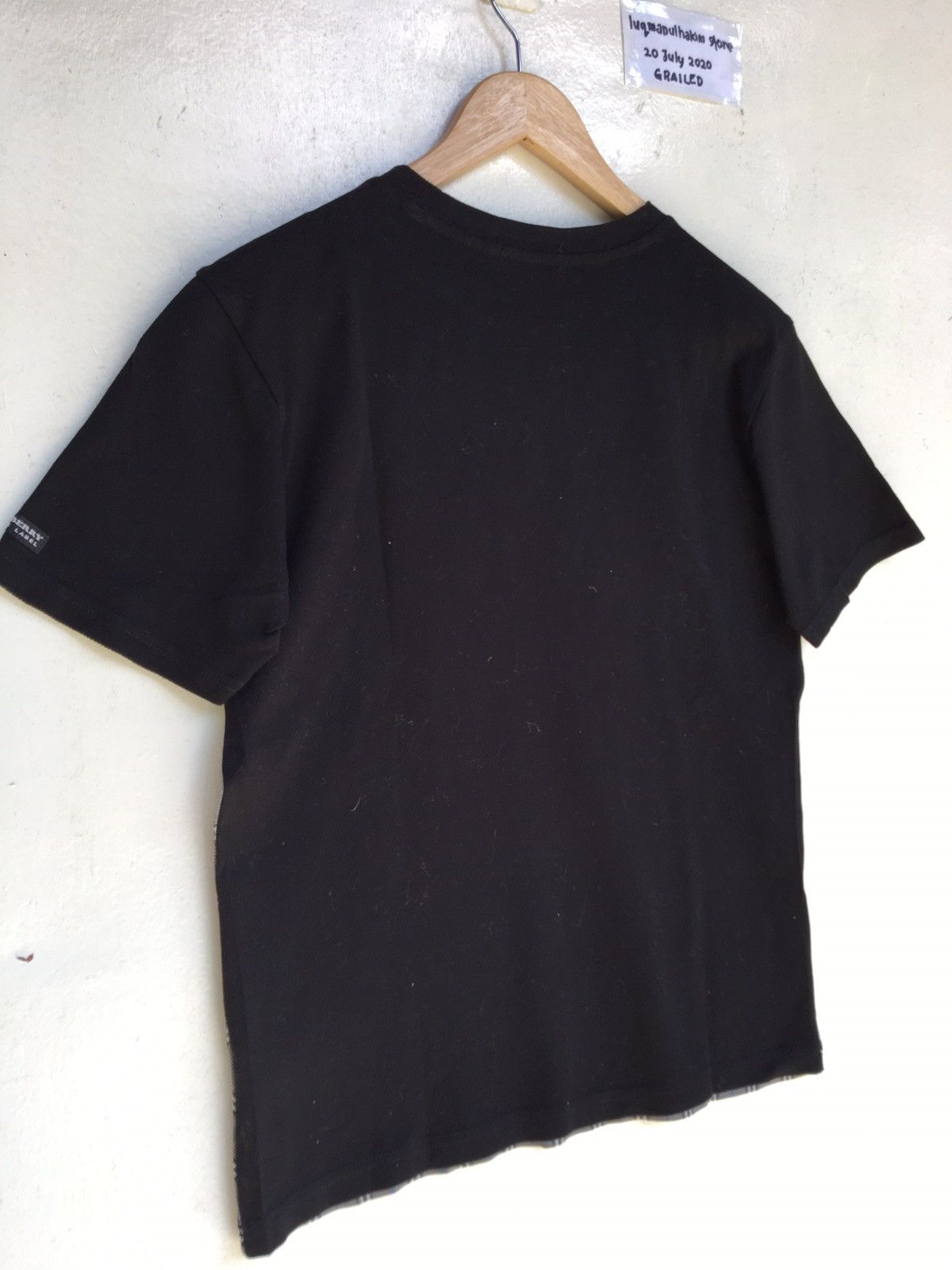 Burberry Burberry Nova Check Vintage Black Label Tshirt Size US S / EU 44-46 / 1 - 10 Thumbnail