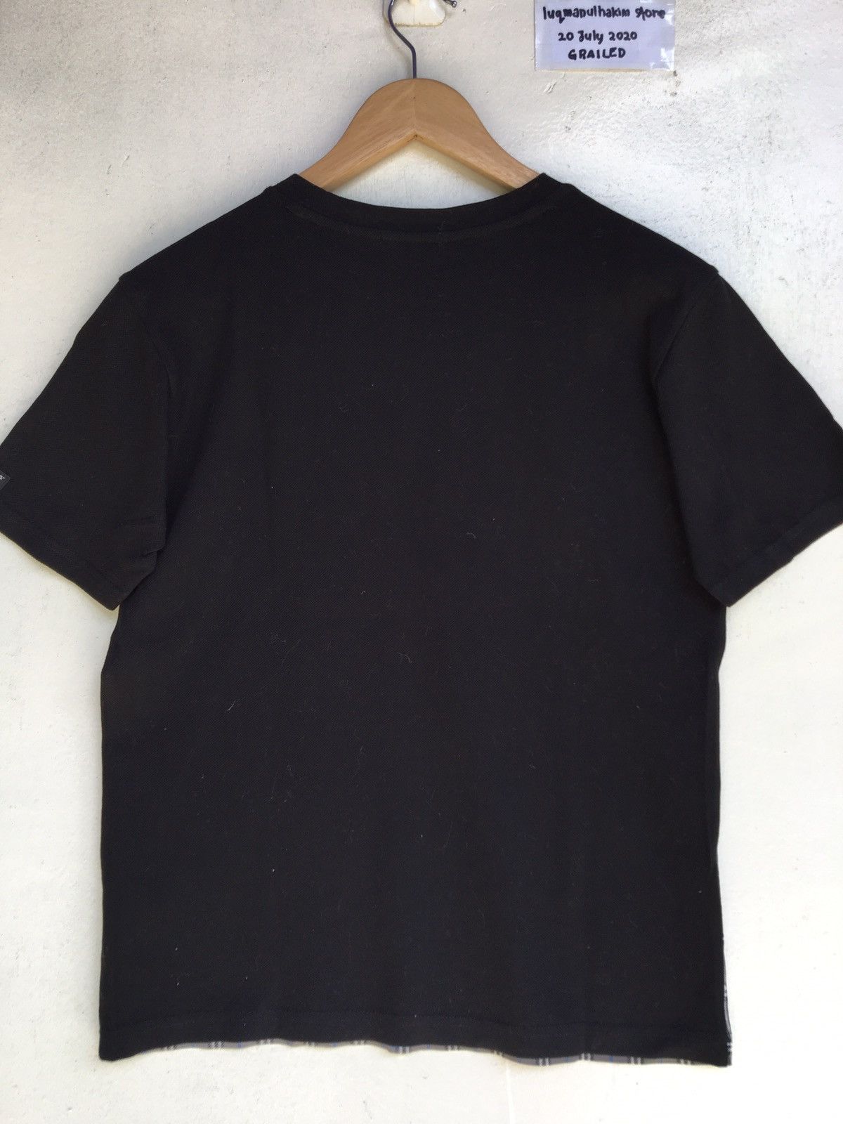 Burberry Burberry Nova Check Vintage Black Label Tshirt Size US S / EU 44-46 / 1 - 9 Thumbnail