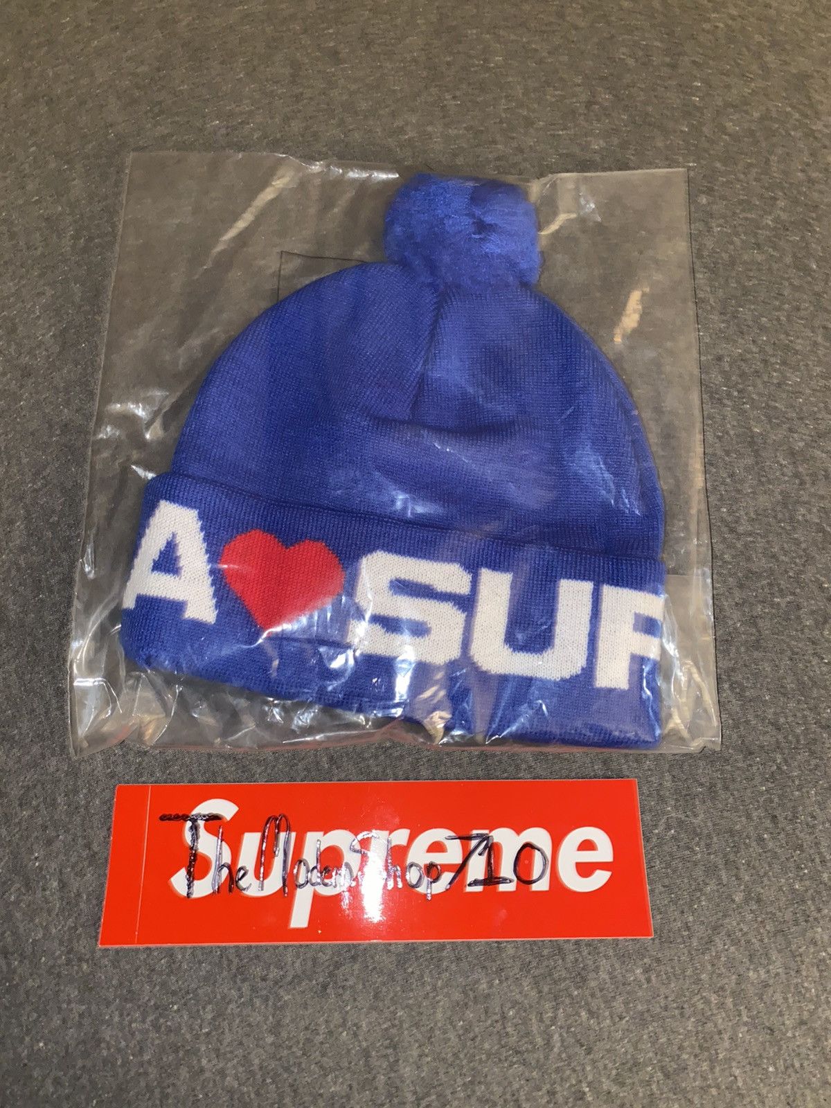 Supreme Love Supreme Beanie (Royal) FW20 | Grailed