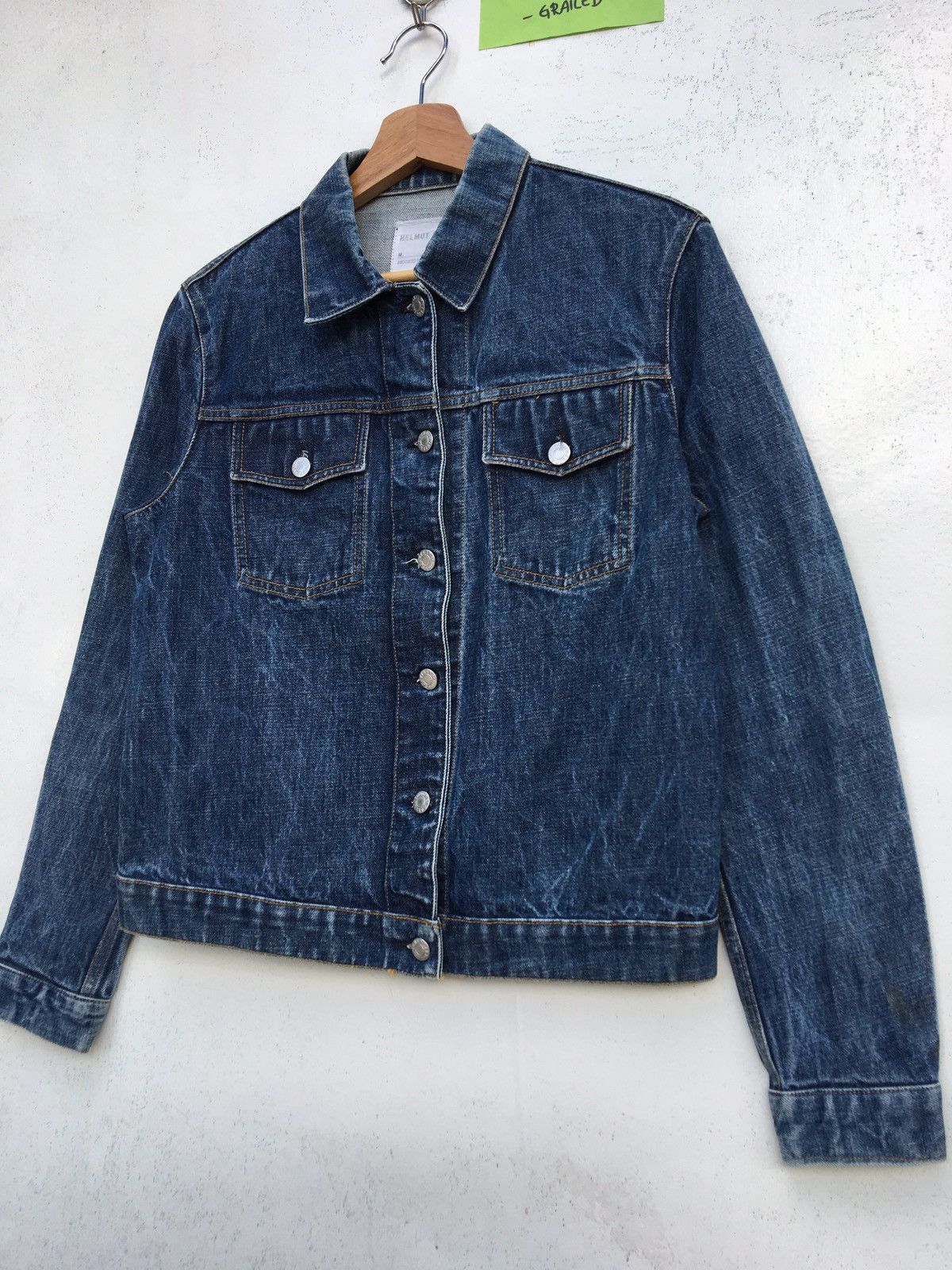 Helmut Lang Vintage 90s Rare Helmut Lang Classic Denim Jacket Size US M / EU 48-50 / 2 - 4 Thumbnail