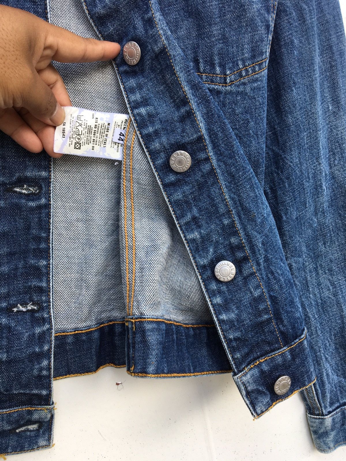 Helmut Lang Vintage 90s Rare Helmut Lang Classic Denim Jacket Size US M / EU 48-50 / 2 - 8 Thumbnail