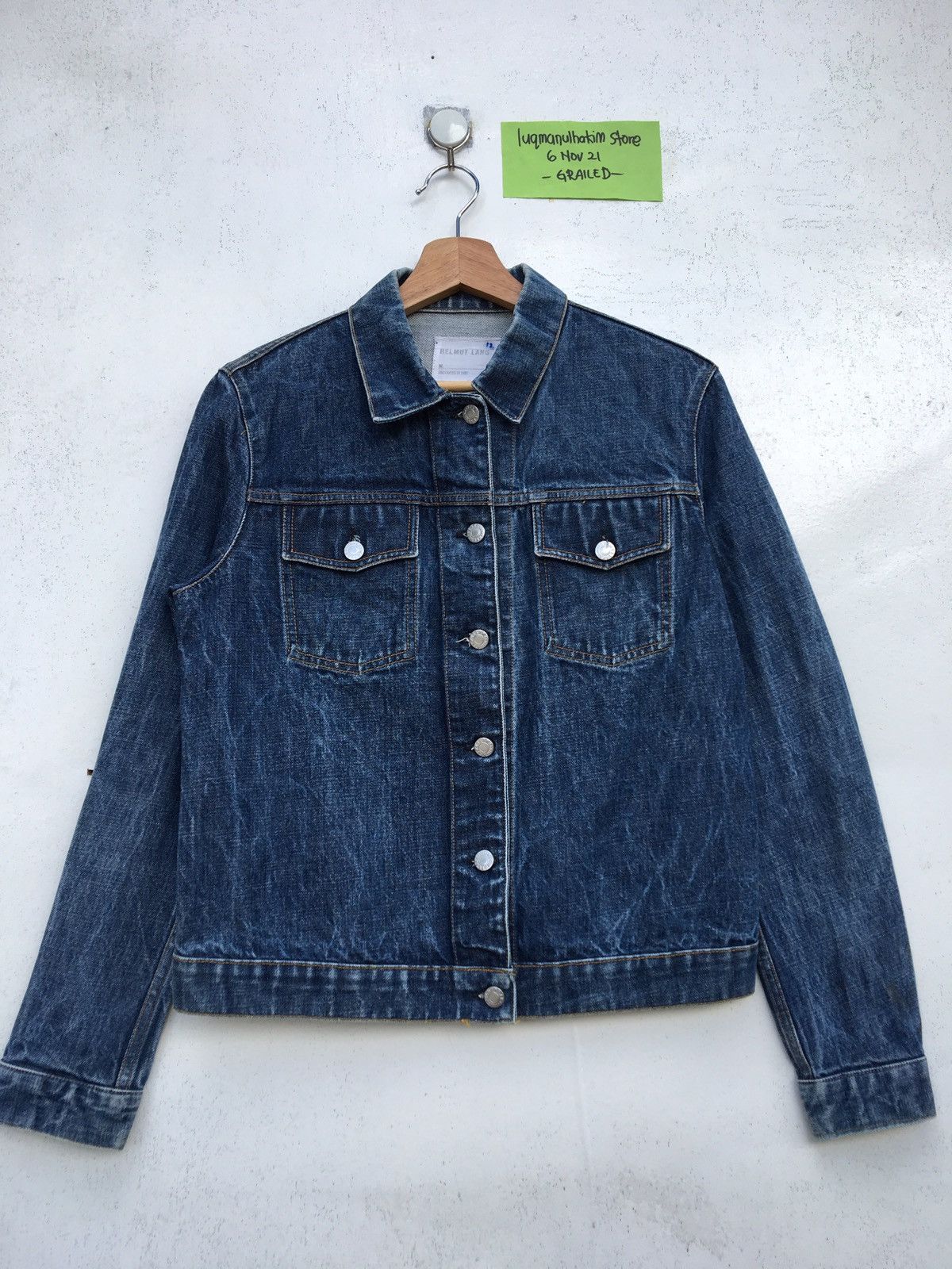 Helmut Lang Vintage 90s Rare Helmut Lang Classic Denim Jacket Size US M / EU 48-50 / 2 - 2 Thumbnail