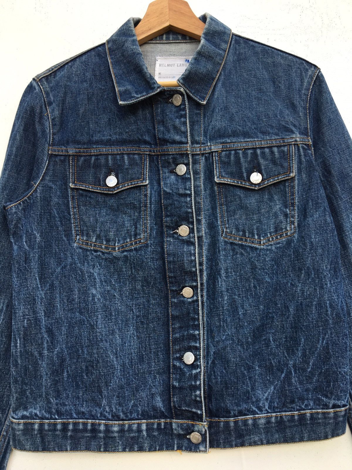 Helmut Lang Vintage 90s Rare Helmut Lang Classic Denim Jacket Size US M / EU 48-50 / 2 - 5 Thumbnail