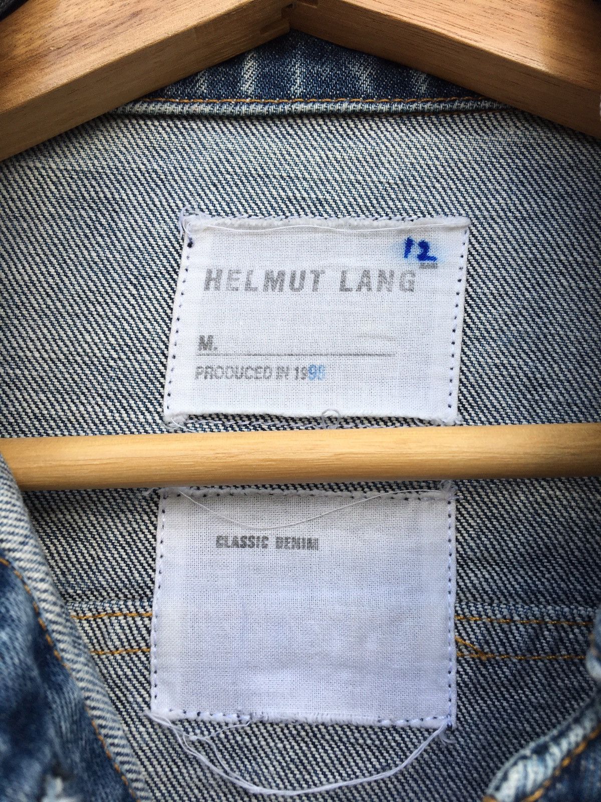 Helmut Lang Vintage 90s Rare Helmut Lang Classic Denim Jacket Size US M / EU 48-50 / 2 - 6 Thumbnail