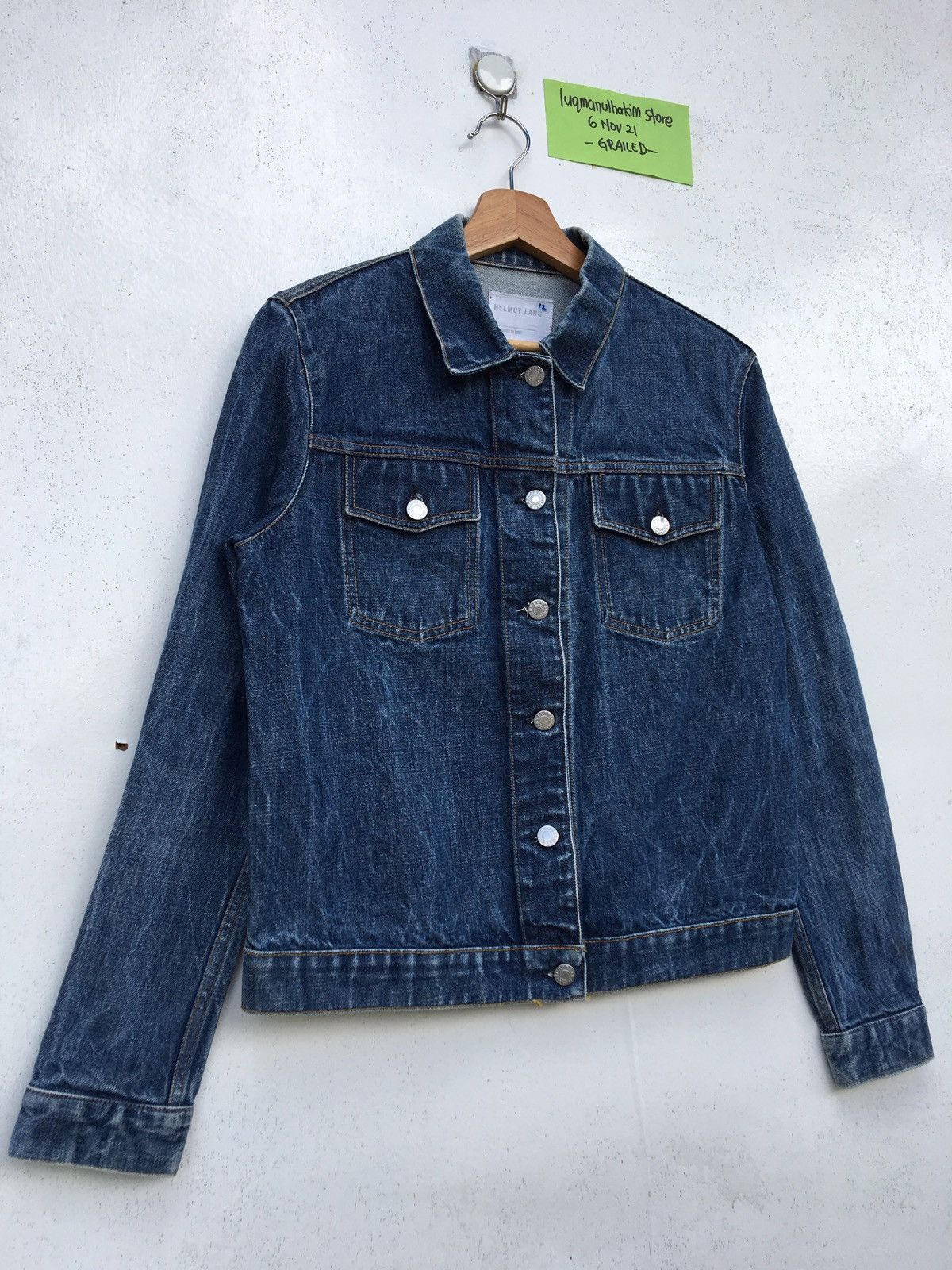 Helmut Lang Vintage 90s Rare Helmut Lang Classic Denim Jacket Size US M / EU 48-50 / 2 - 3 Thumbnail