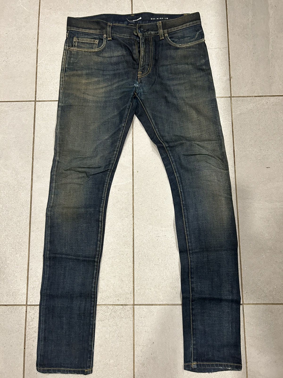 image of Saint Laurent Paris Faded Blue Denim 2014, Men's (Size 30)