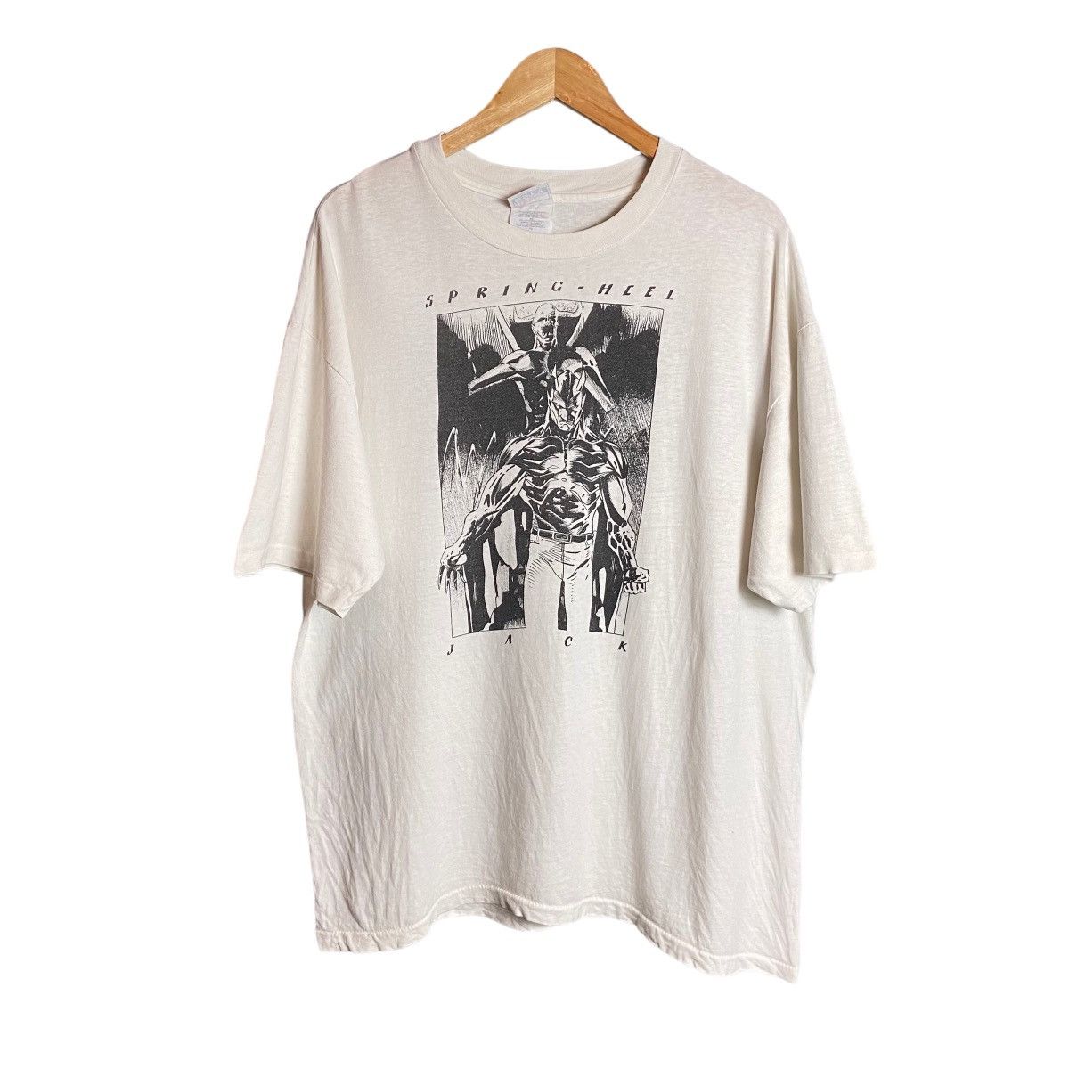 Vintage Vintage 90s Spring Heels Jack Horror T-Shirt Size US XL / EU 56 / 4 - 1 Thumbnail
