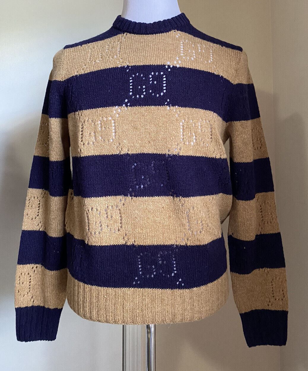 Gucci Sweater in Blue & Camel Size US S / EU 44-46 / 1 - 2 Thumbnail