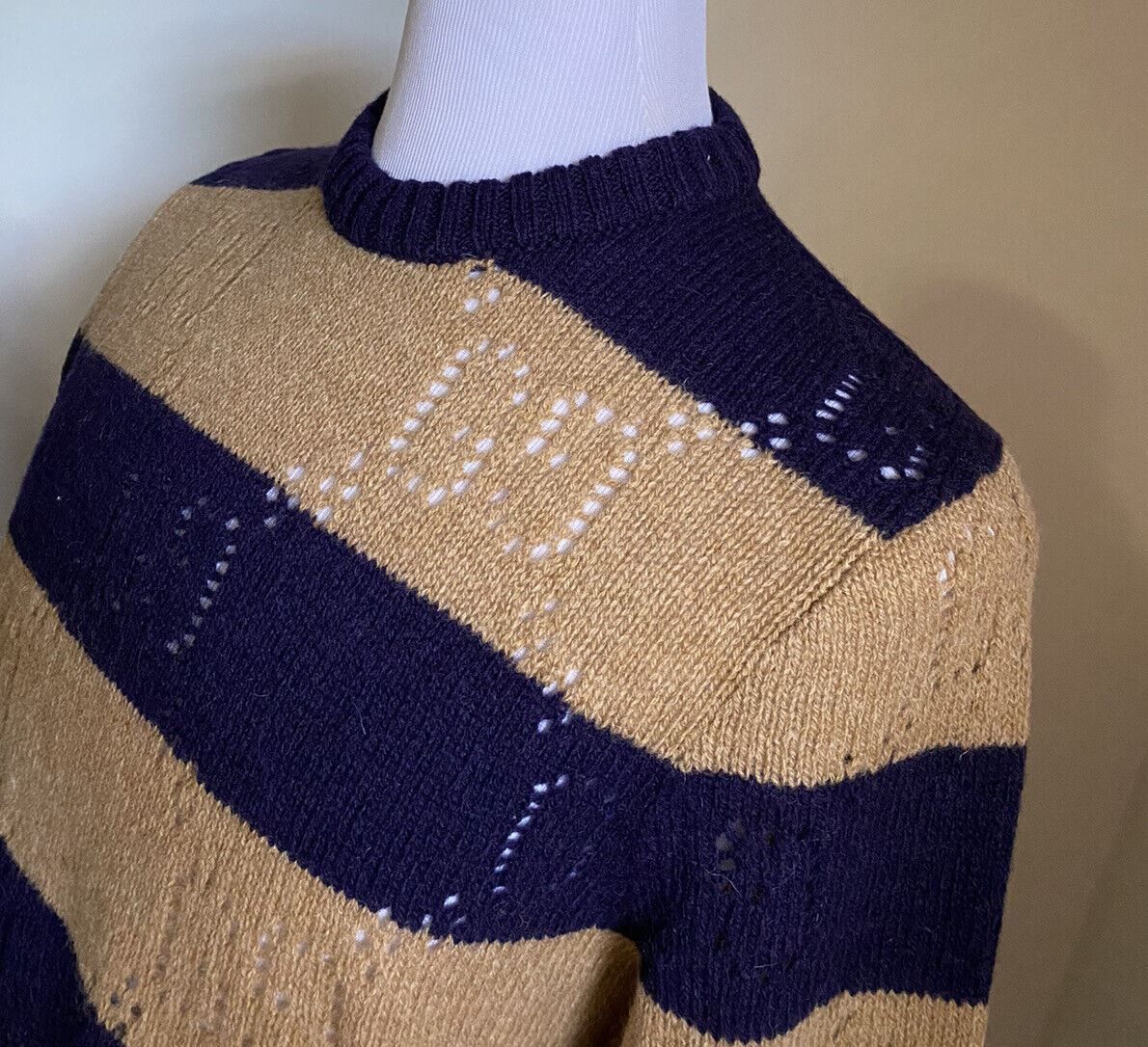 Gucci Sweater in Blue & Camel Size US S / EU 44-46 / 1 - 6 Thumbnail