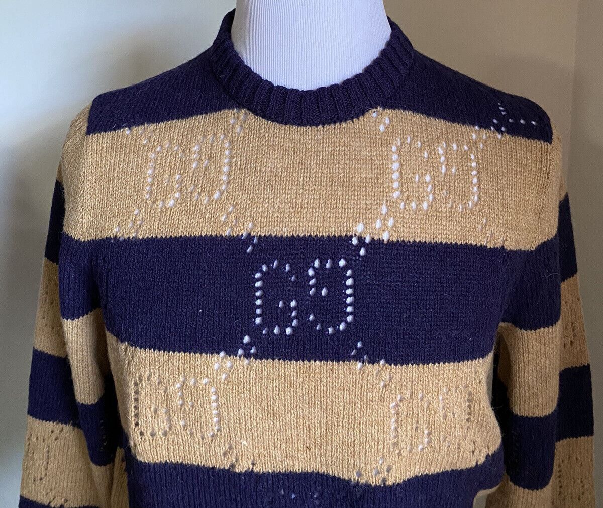 Gucci Sweater in Blue & Camel Size US S / EU 44-46 / 1 - 4 Thumbnail