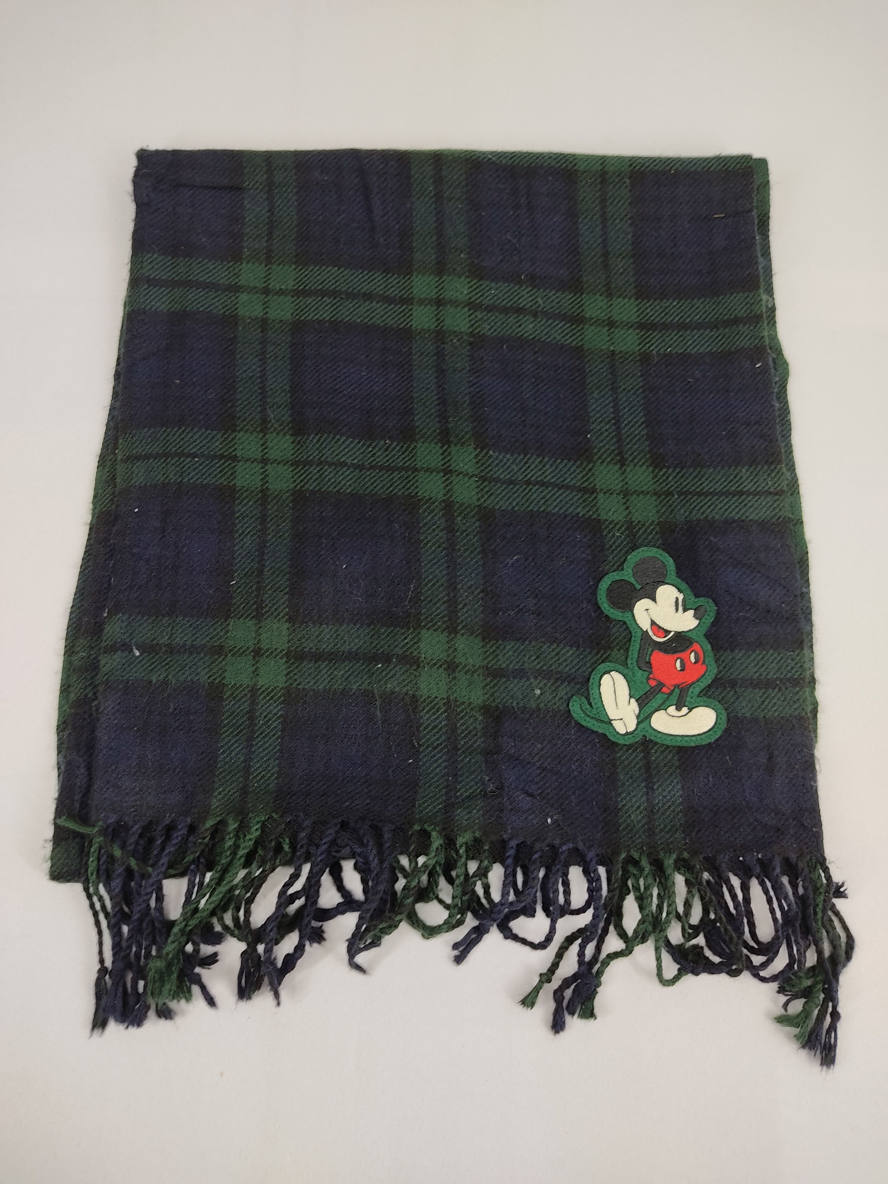 Disney Mickey Mouse Disney Muffler Scarf Plaid Check Striped Size ONE SIZE - 2 Thumbnail